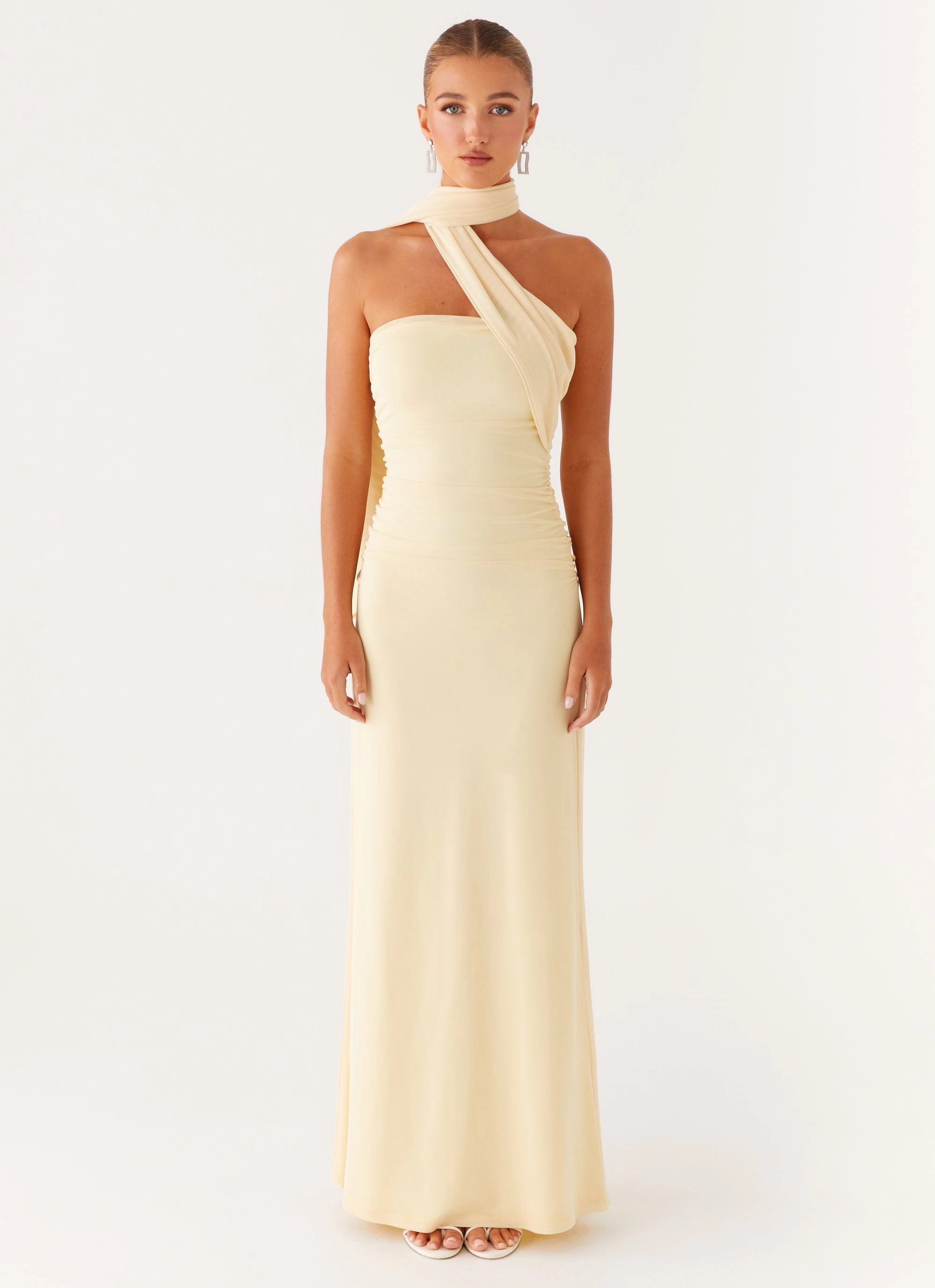 Songbird Maxi Dress - Yellow Contemporary Waist