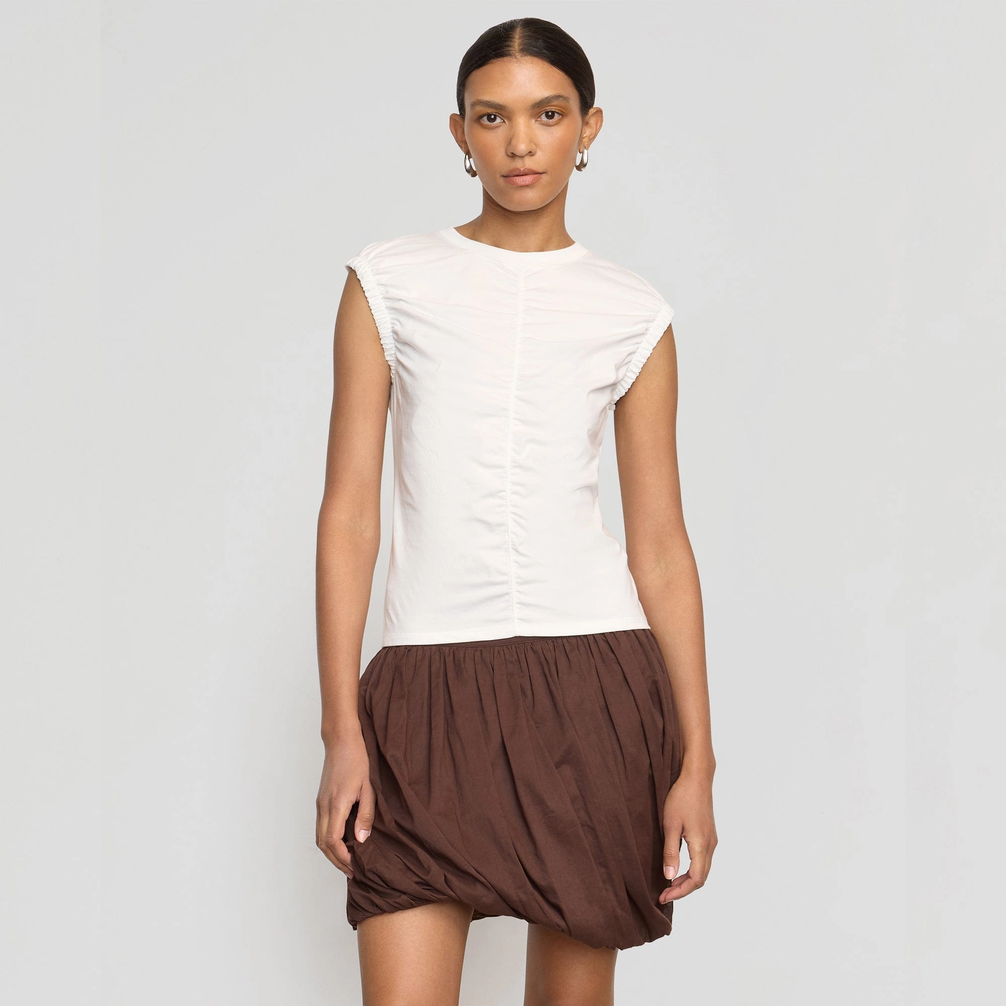 Lior Elasticated Cap-Sleeve Tank Thermal Regulating Layer