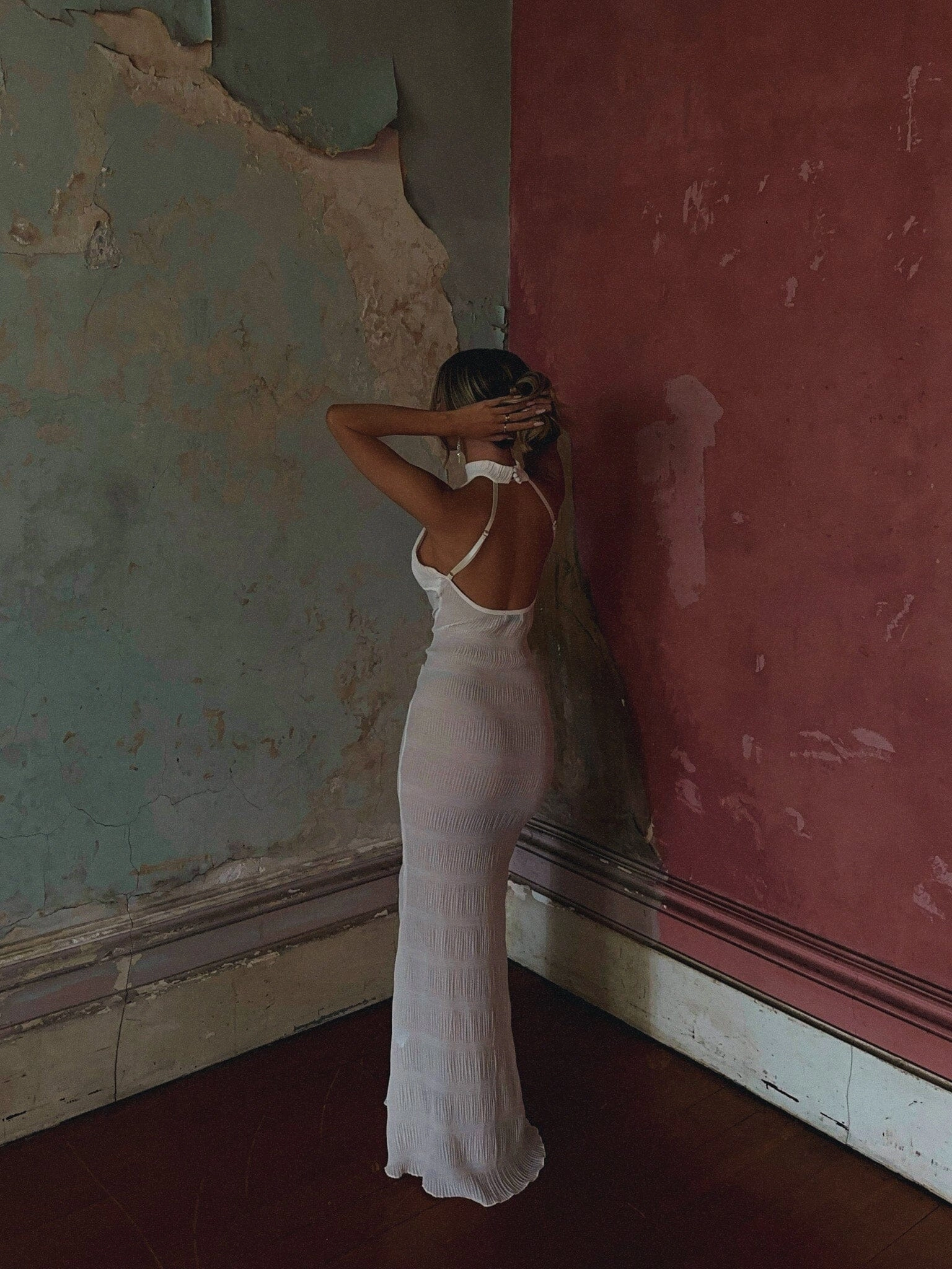 DIANA MAXI DRESS IVORY All Day Ready Sleek Cut