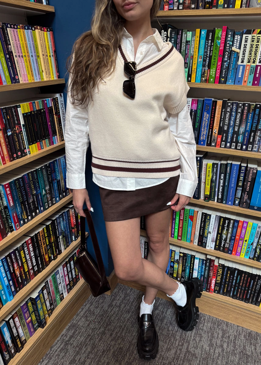 Fletcher Sweater Vest - Crystal Knitted Comfort Comfy Look