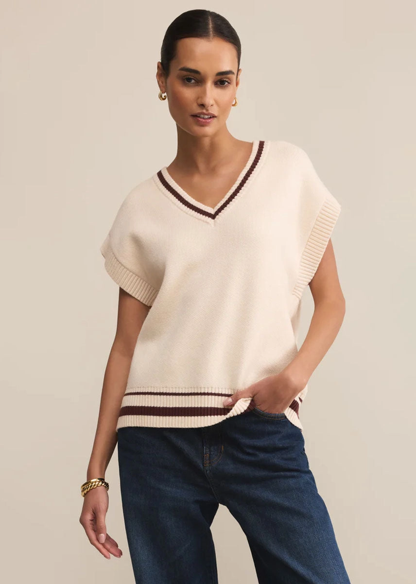 Cozy Lining Seamless Stitching Fletcher Sweater Vest - Crystal