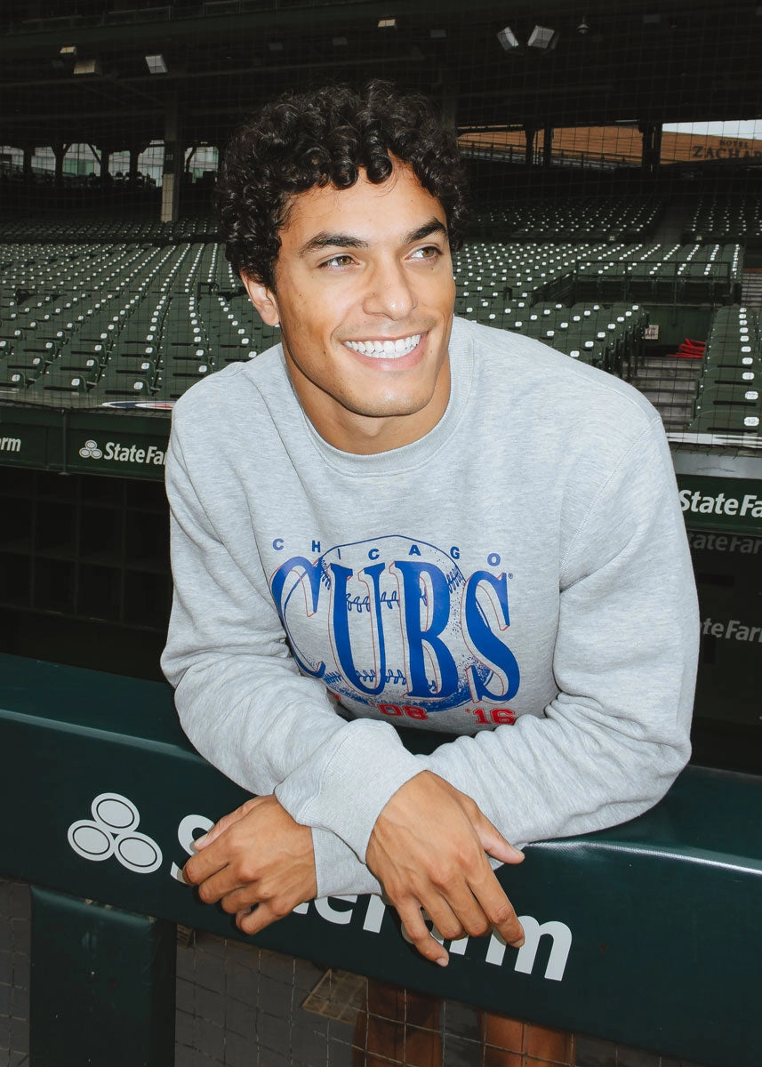 Cubs Championship Sweatshirt Stylish Knit Layer Knitted Fashion