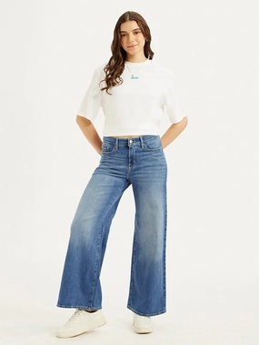 Weekend Getaway Minimalist Breathable Women's 318 Blue Flared Fit High Rise Jeans