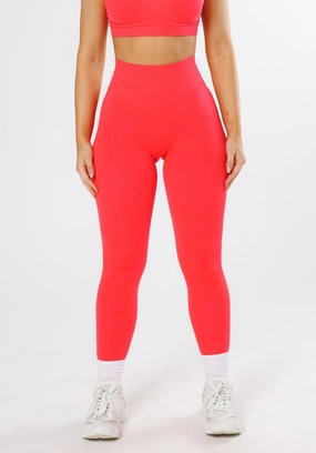 Active Fit Clean Finish CurveFlex Hourglass Sculptseam? Plus Seamless Legging Hot Tropic