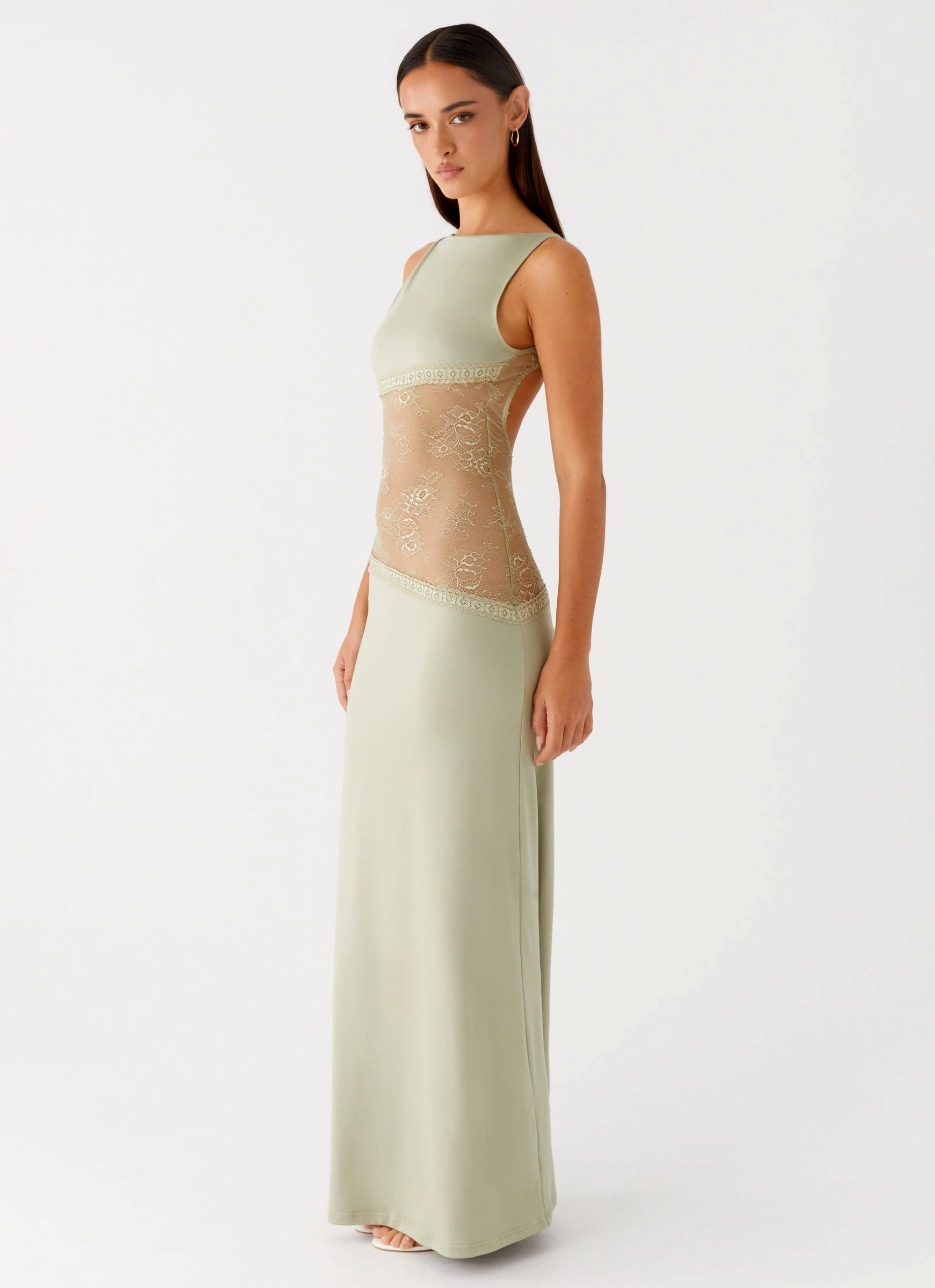 All Fit Style Scoop-Neck Lucinda Maxi Dress - Sage