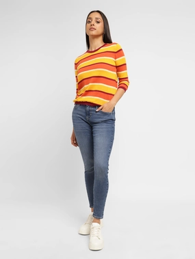 Closet Staple Women's 710 Blue Skinny Fit Mid Rise Jeans