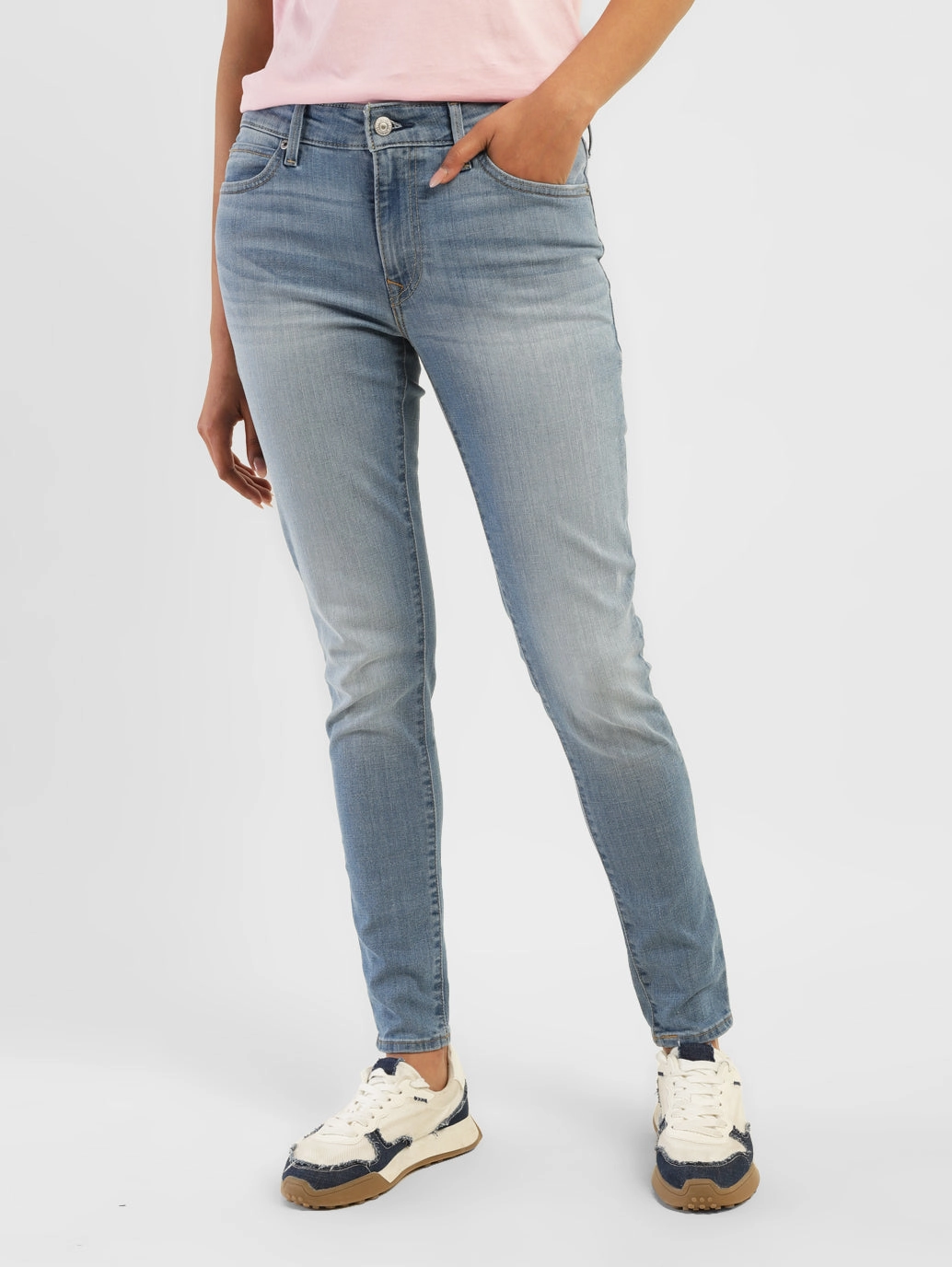 Active Ready Women's 711 Blue Skinny Fit Mid Rise Jeans