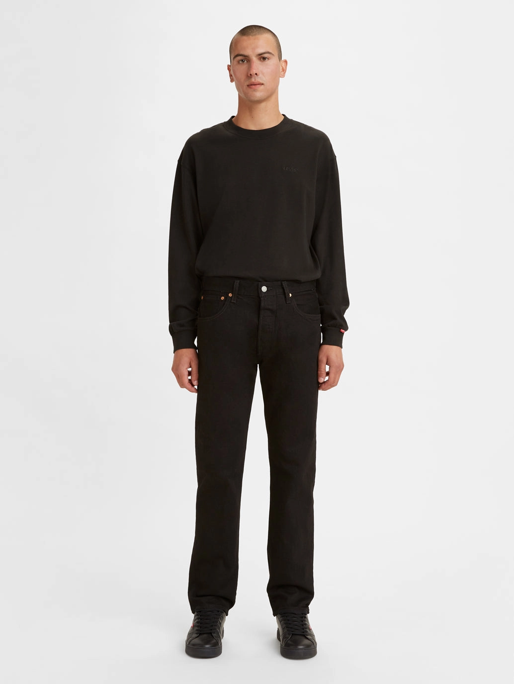 Men's 501 Black Straight Fit Mid Rise Jeans Teen Outfit Nature Lover Unisex Wear