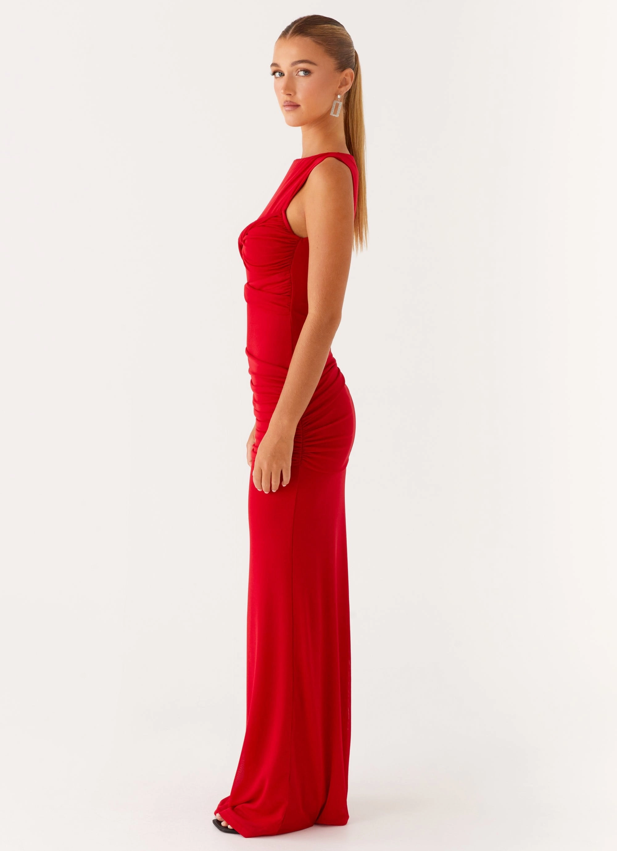 Missy Maxi Dress - Red Chic and Flattering