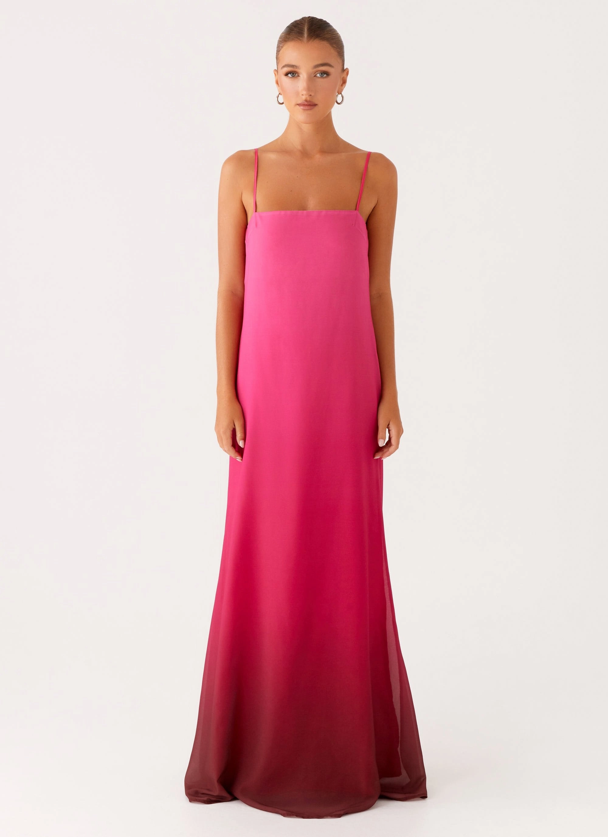 Marianne Maxi Dress - Fuchsia Gradient Lounge Outfit Casual weekend dress