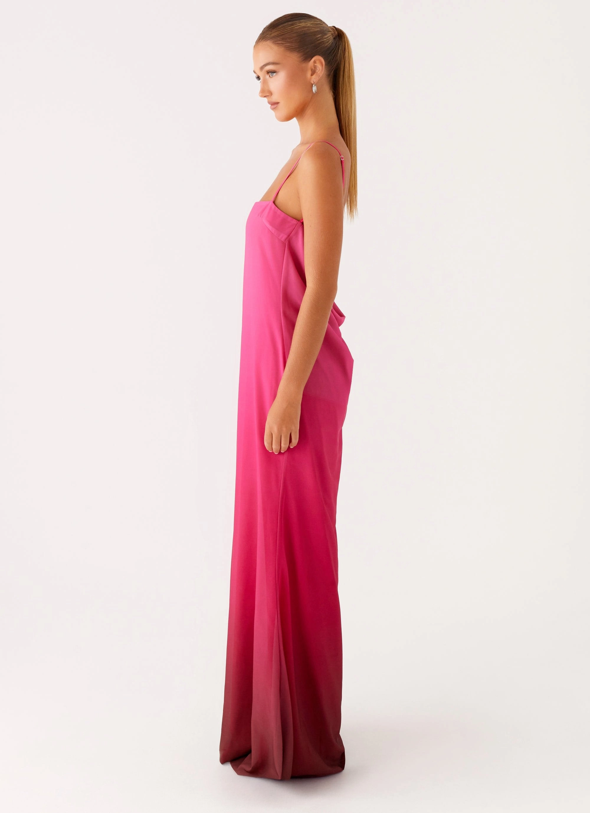 Fashion Essential Marianne Maxi Dress - Fuchsia Gradient