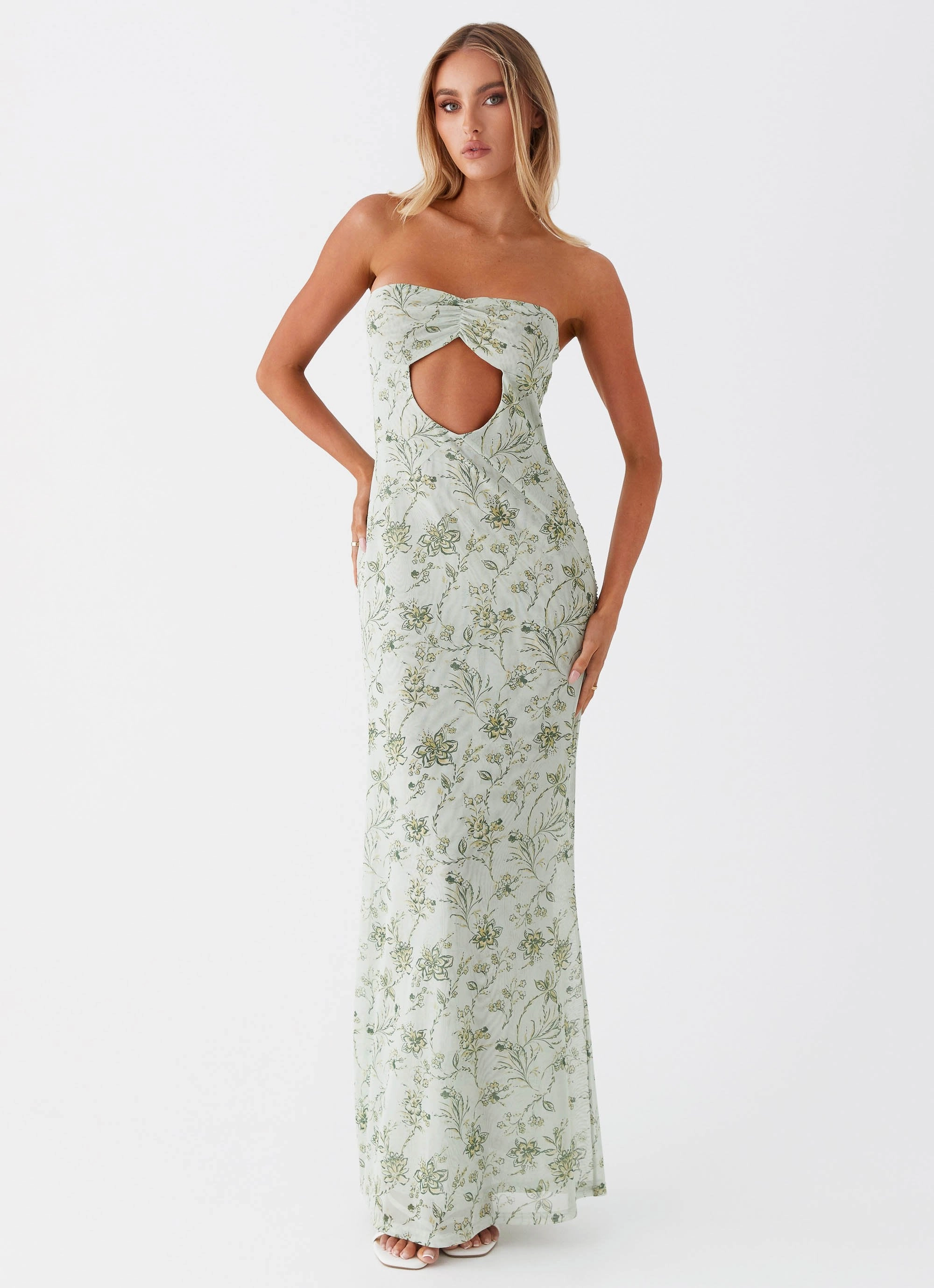 Dearest Maxi Dress - Sage Floral Minimal Mood Clean Chic