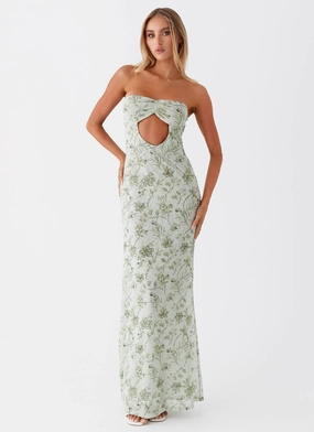 Dearest Maxi Dress - Sage Floral Minimal Mood Clean Chic