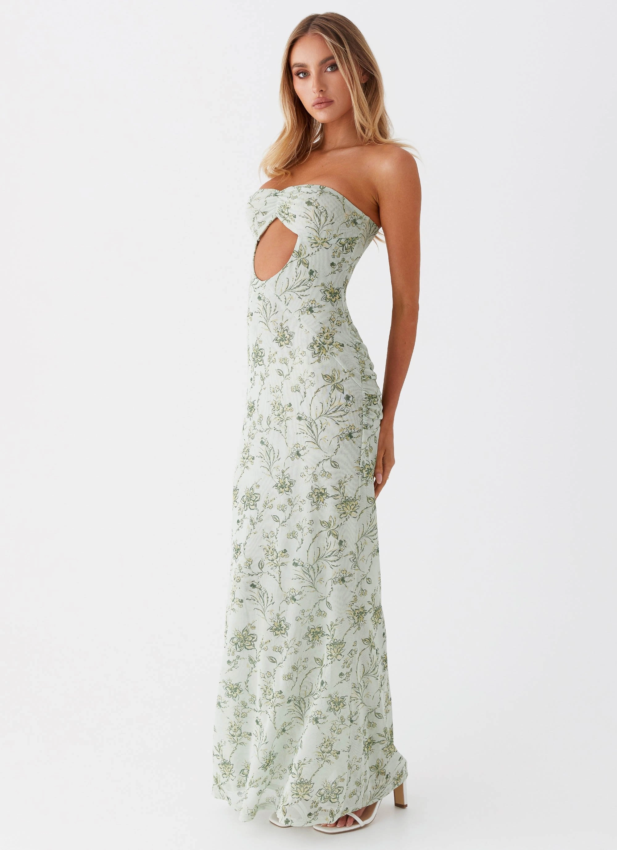 Cozy Design Dearest Maxi Dress - Sage Floral