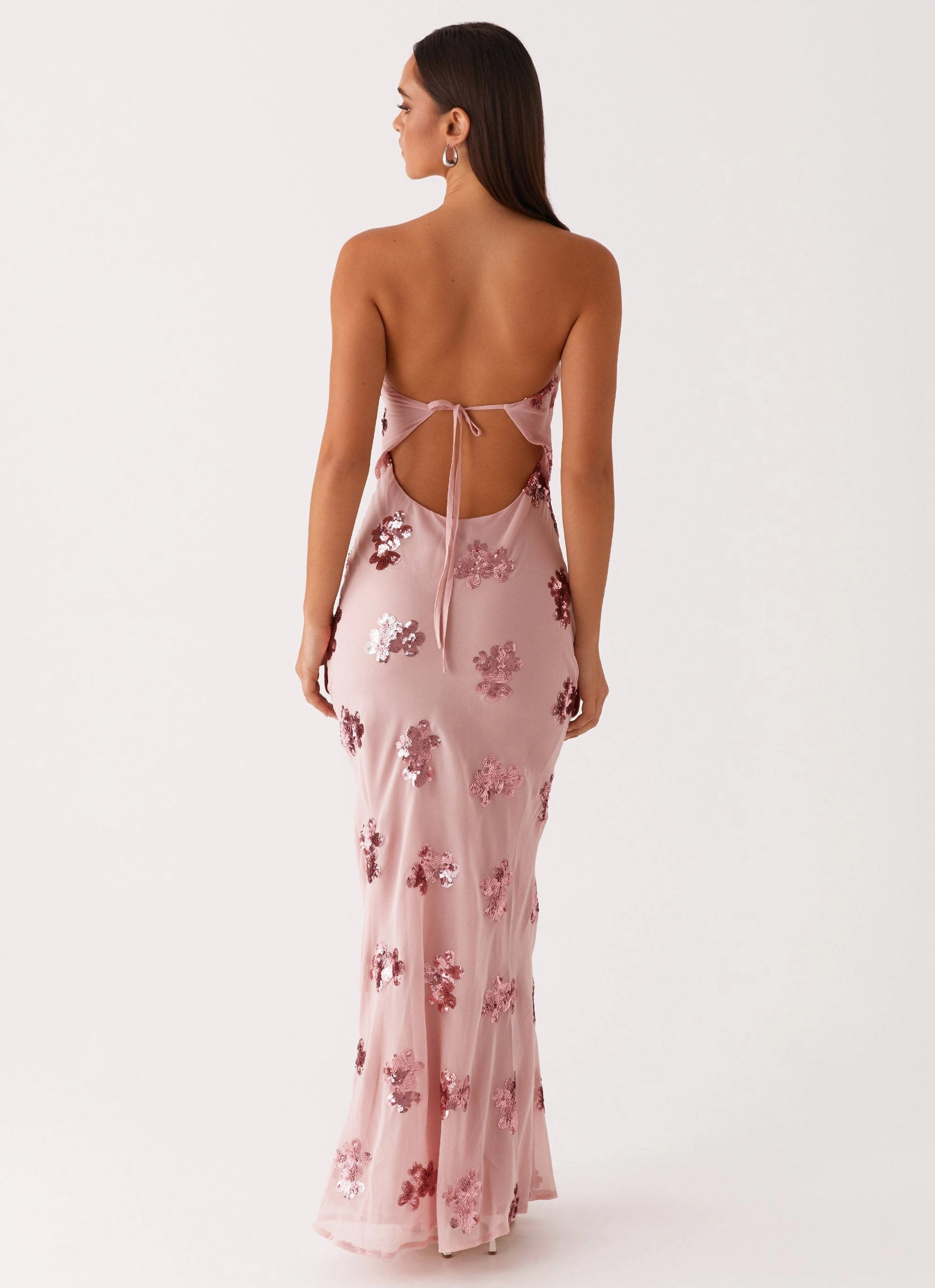 Sweet Escape Sequin Maxi Dress - Baby Pink Clean Comfort