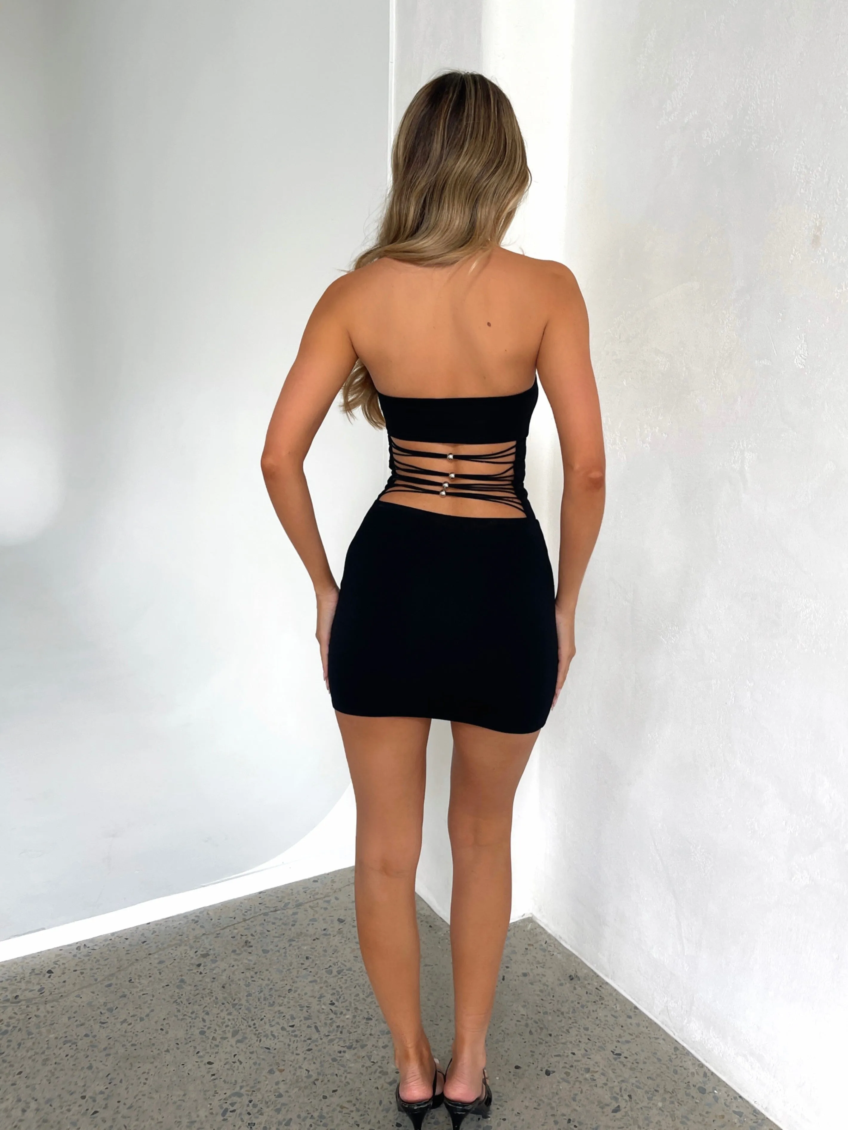 Balanced Shape CARTER MINI DRESS BLACK