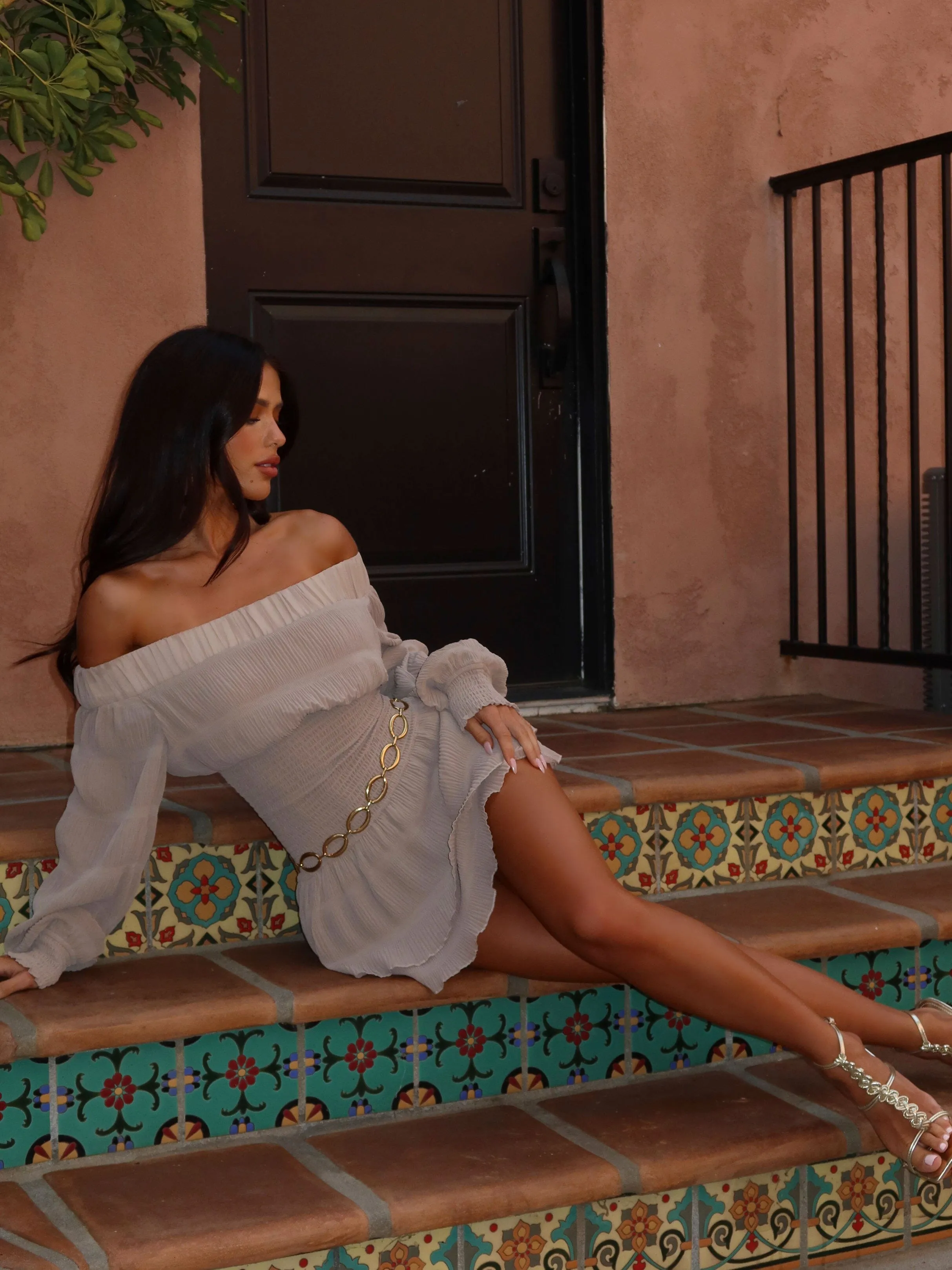 DIANE MINI DRESS TAUPE Quick Fit