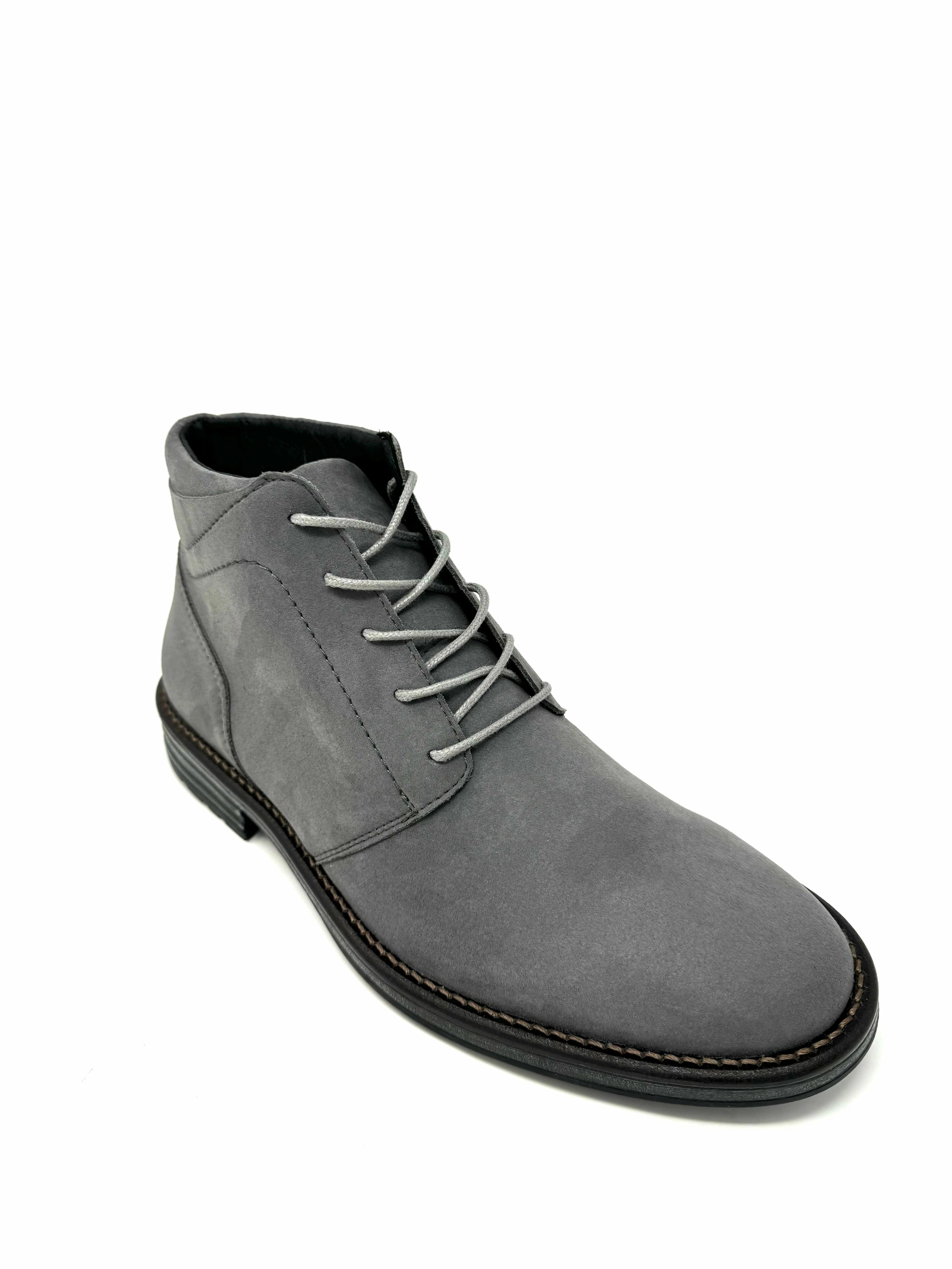 Fernando Boot in Grey Suede from Novacas Soft Touch Modern