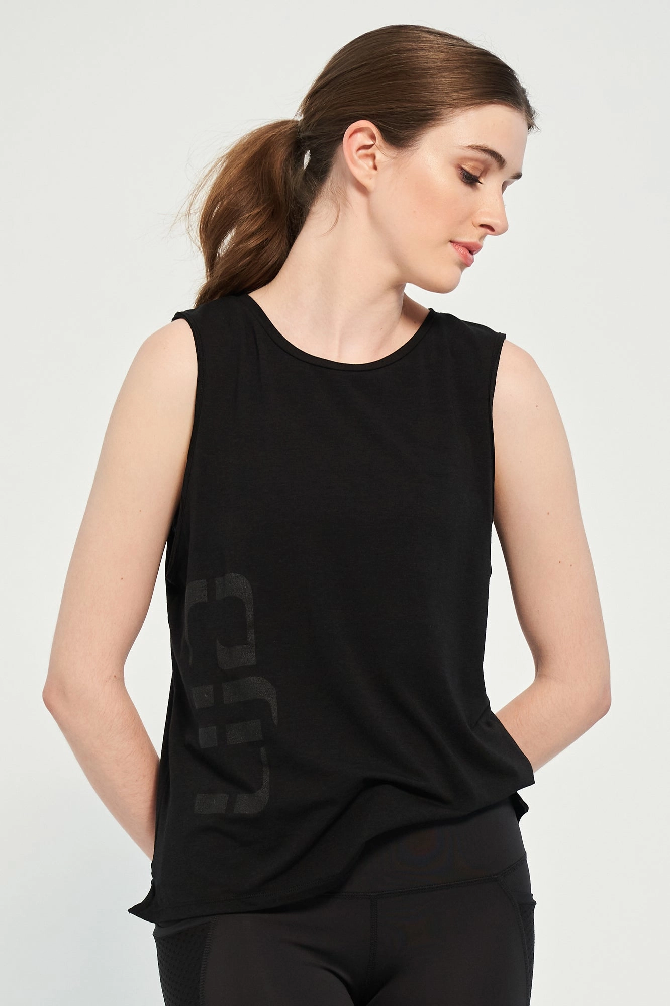 LIJA Muscle Tee 2.0 - Black Stretch Fit