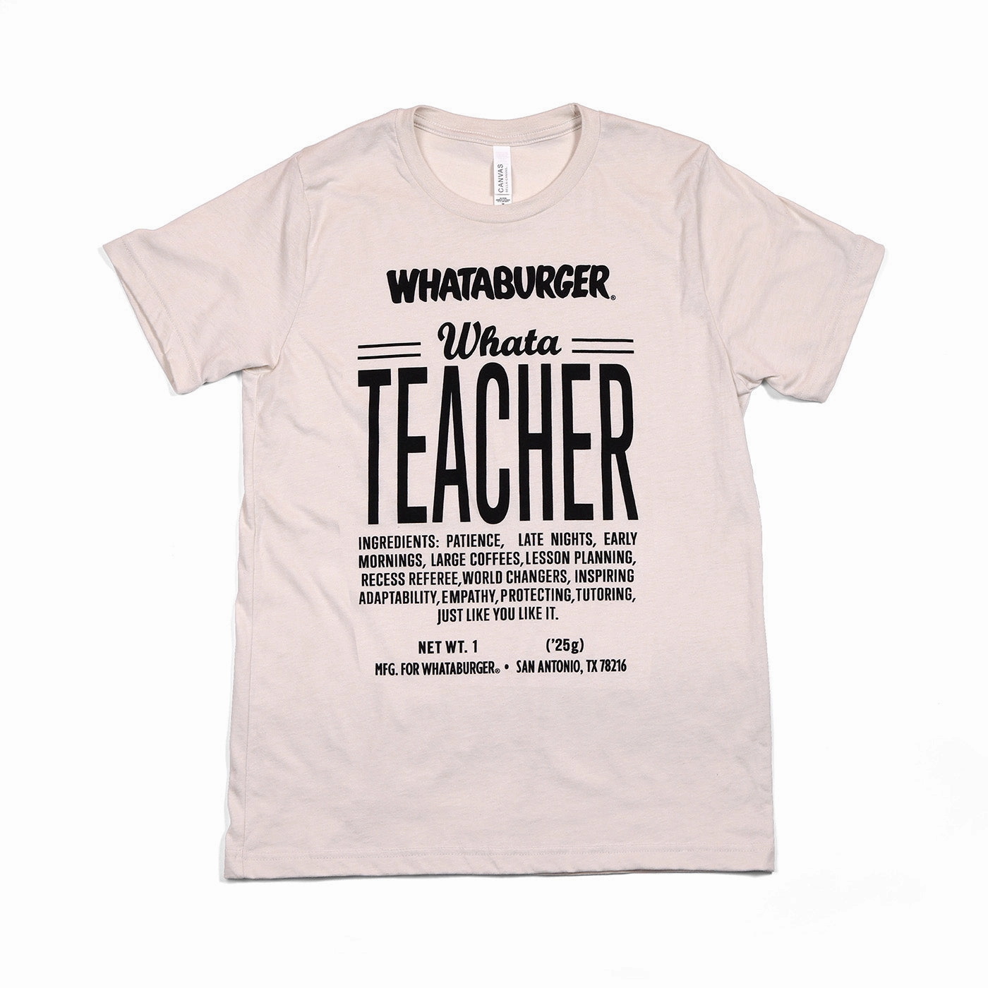 WhataTeacher Ingredient Tee slim fit