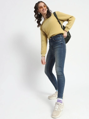 Festival Outfit Urban Explorer Madame Whiskered Stone Wash Green Tinted Cotton Denim