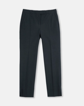 Slim fit trousers in two-way stretch cotton gabardine Decorative stitching NonIrritatingStitching