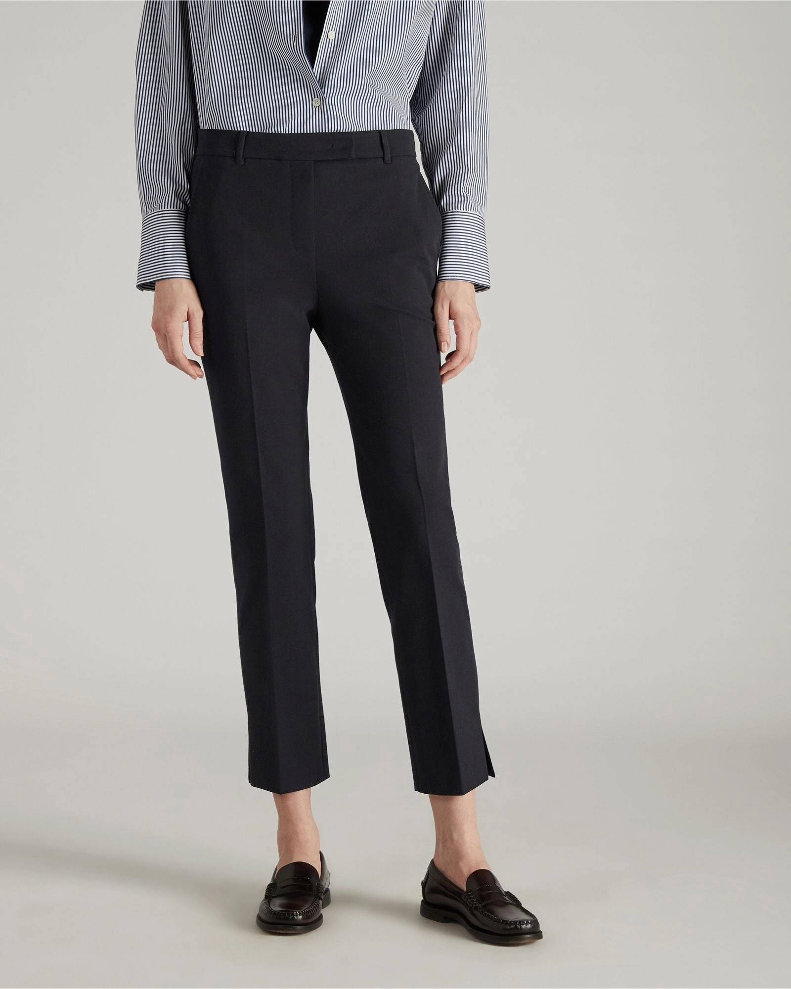 Tight Cut Comfort Focused Slim fit trousers in two-way stretch cotton gabardine
