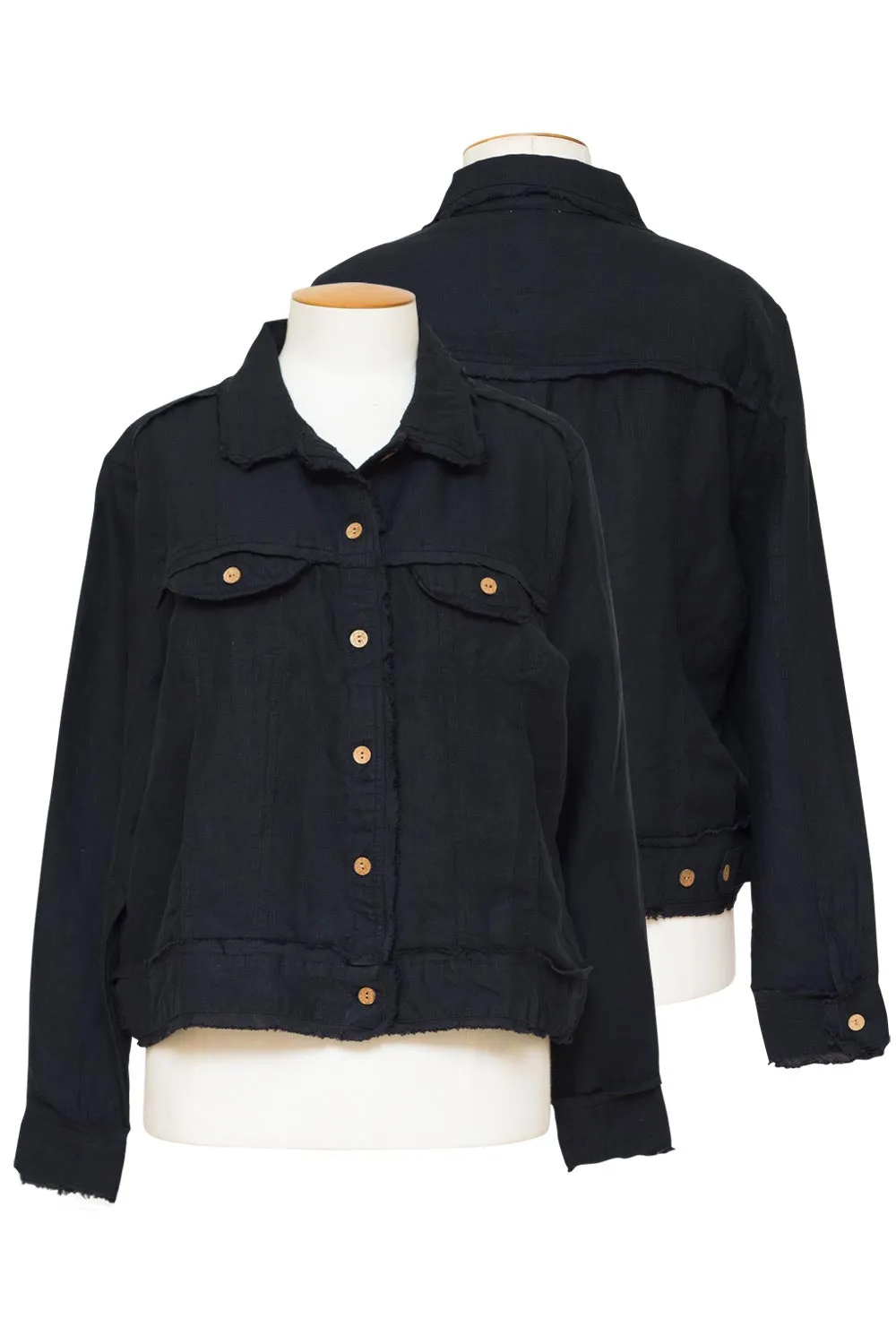 Shanty - SH431 Monza Jacket Black Neutral Tones Matte Surface Texture