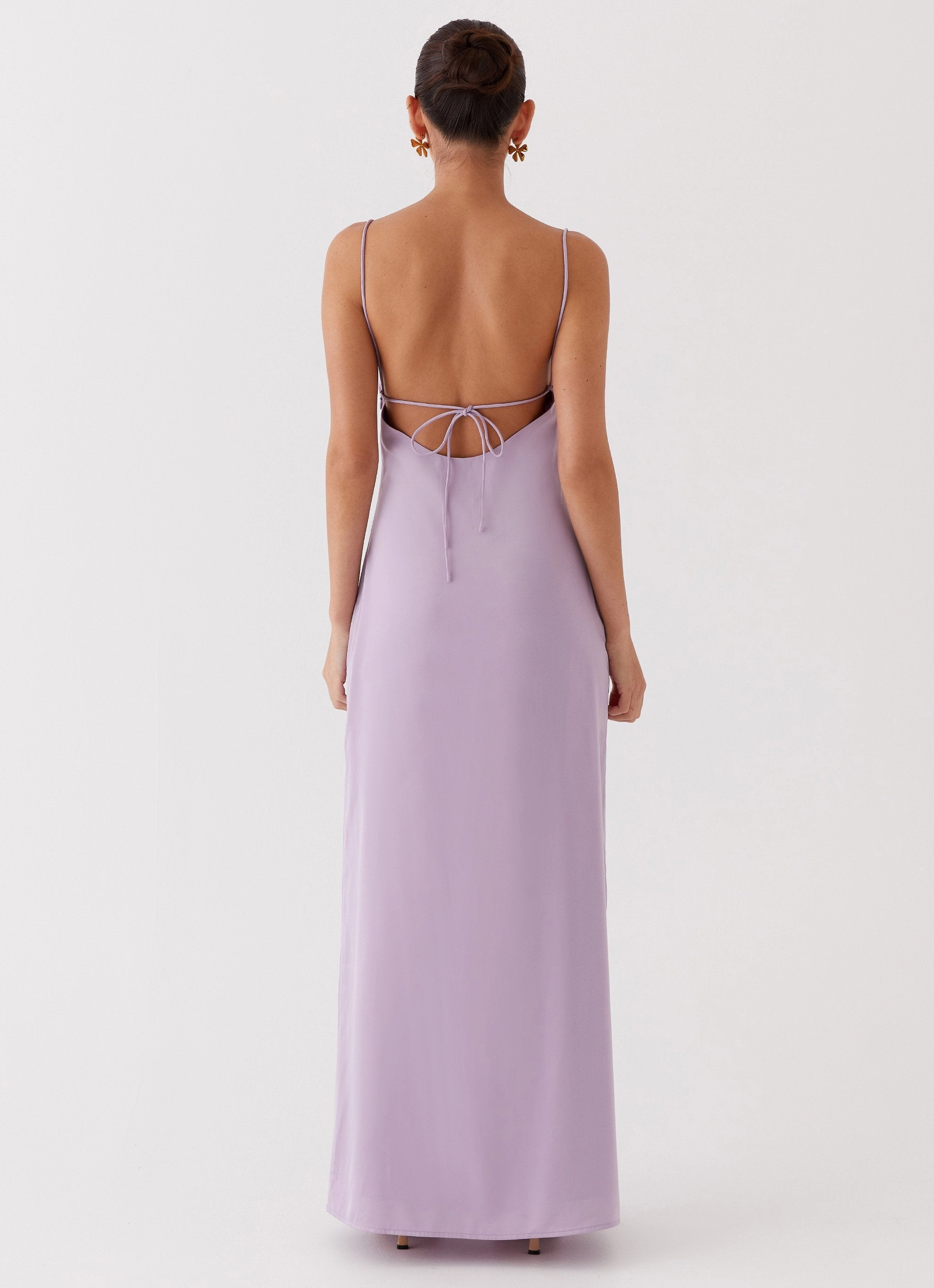 Dream Sight Lace Satin Maxi Dress - Lilac Emerging-Brand