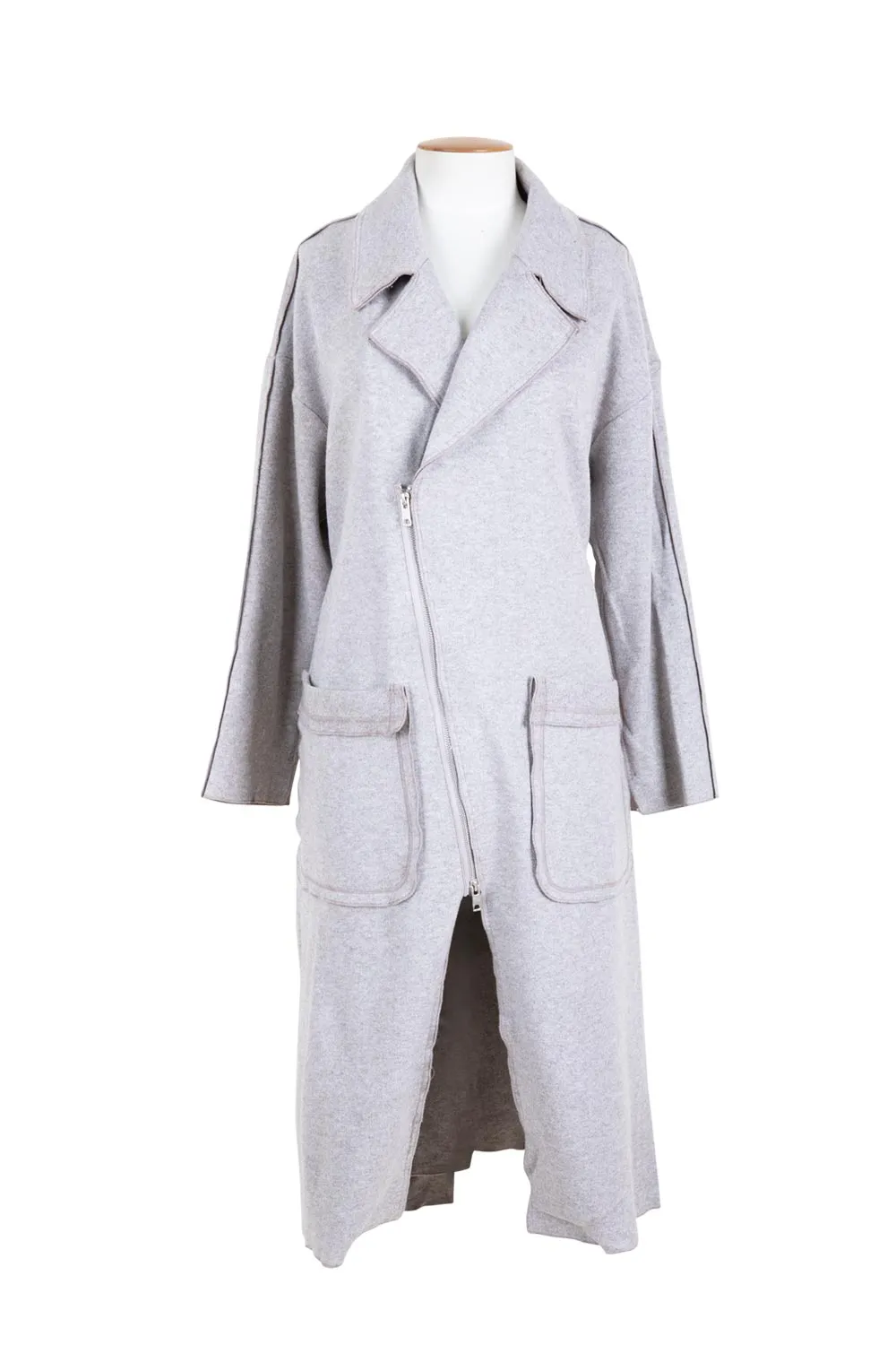 dref by d - DD0183 Ionian Coat Bonded Edge Finish Frictionless Zipper Tracks