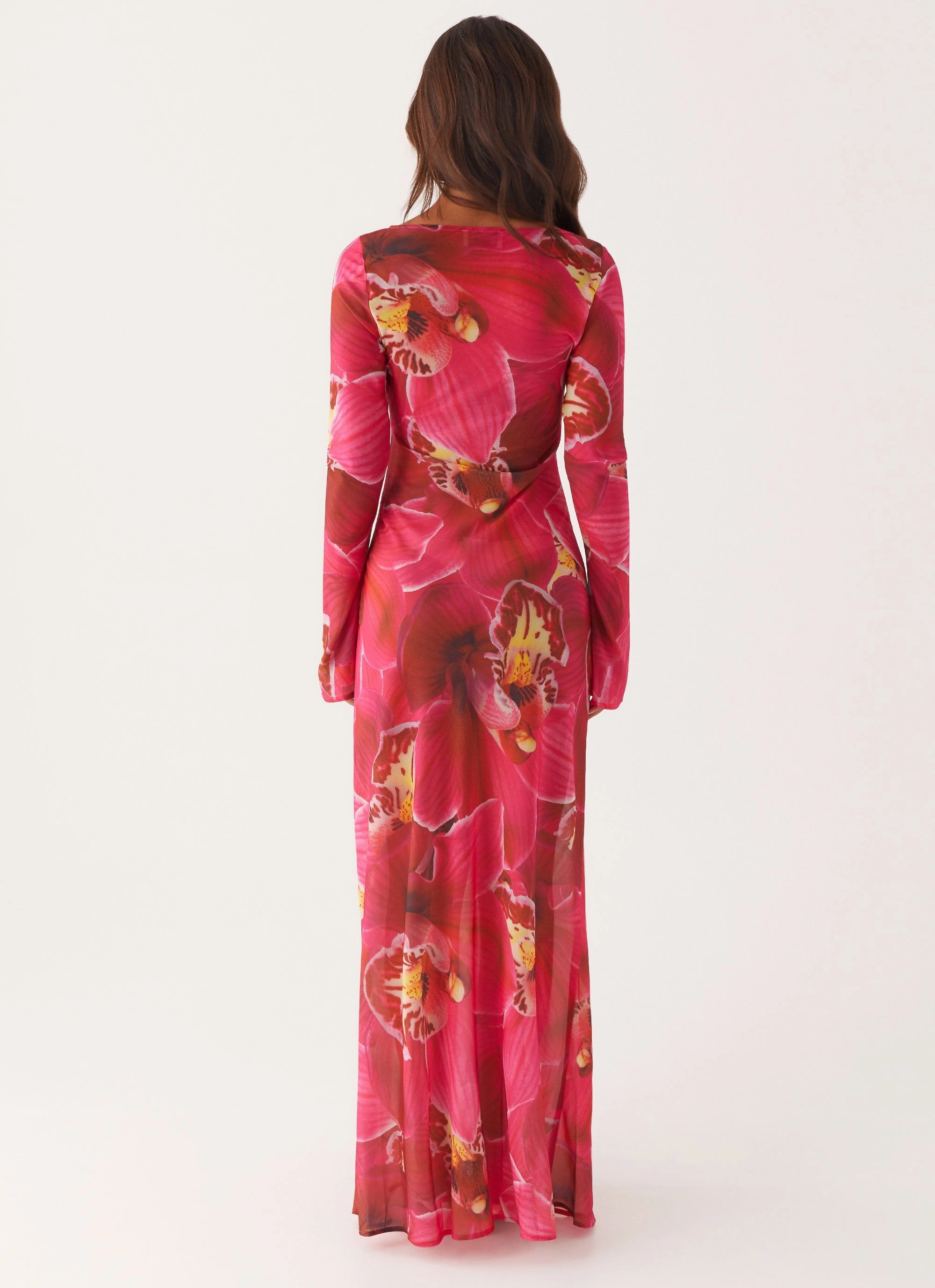 Street Mode Bishop-Sleeve Lorde Maxi Dress - Orchid Pink