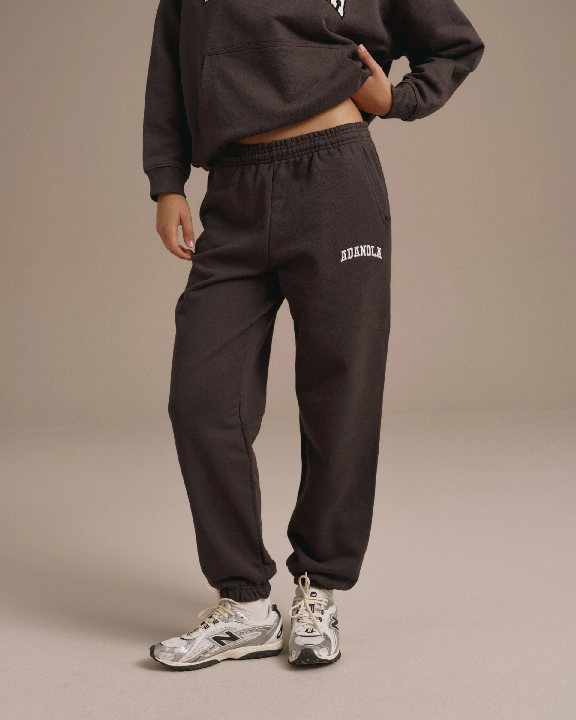 Varsity Sweatpants - Coffee Bean Agile Fit Casual Comfort Wear