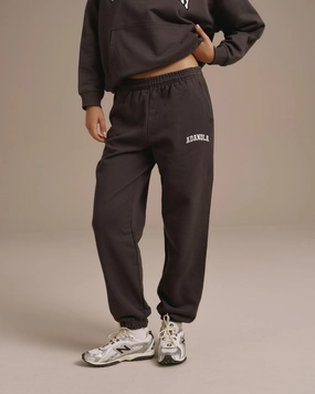 Varsity Sweatpants - Coffee Bean Agile Fit Casual Comfort Wear