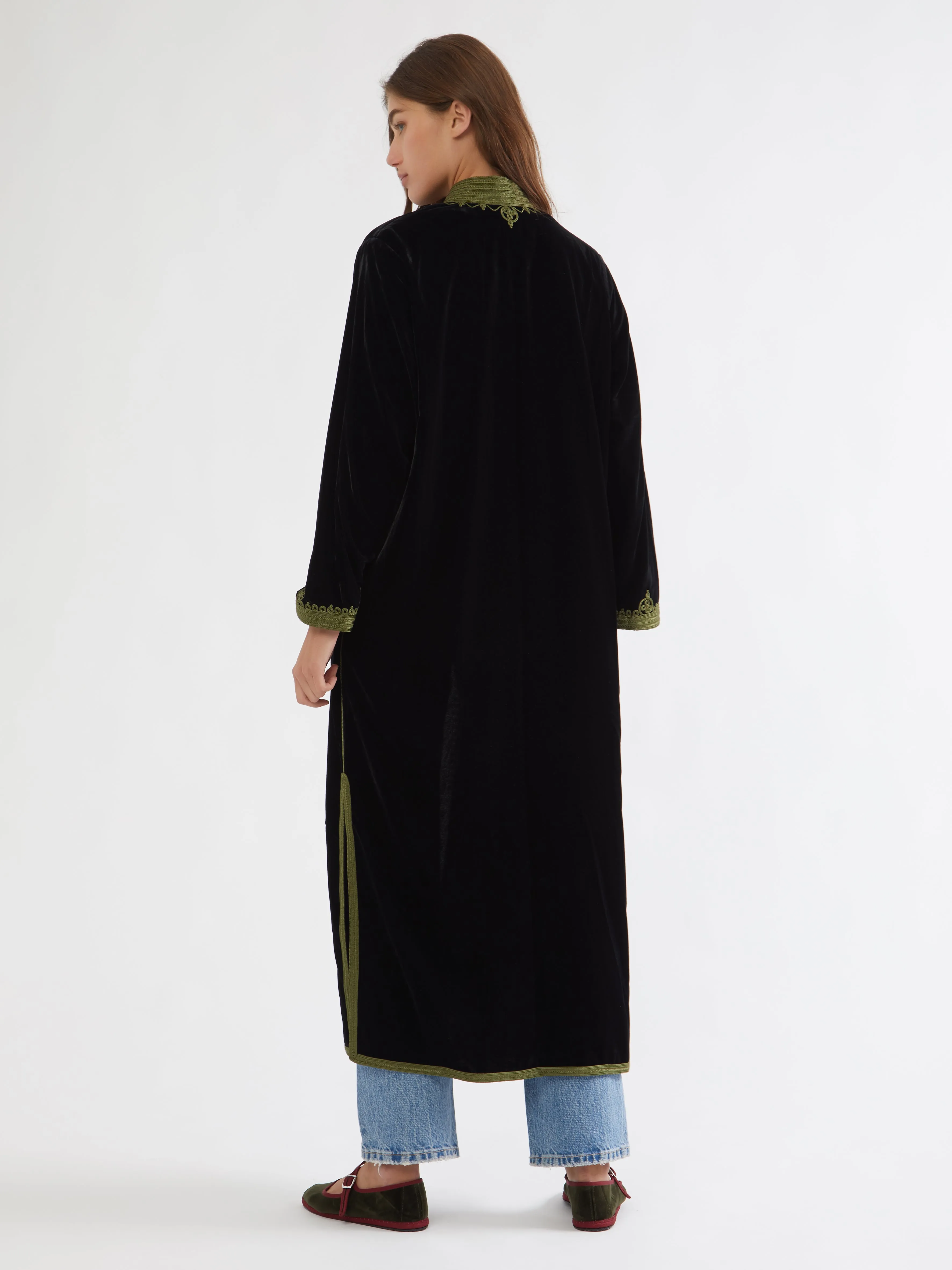 Moroccan velvet coat Waterproof Zipper Closure Layered Insulation