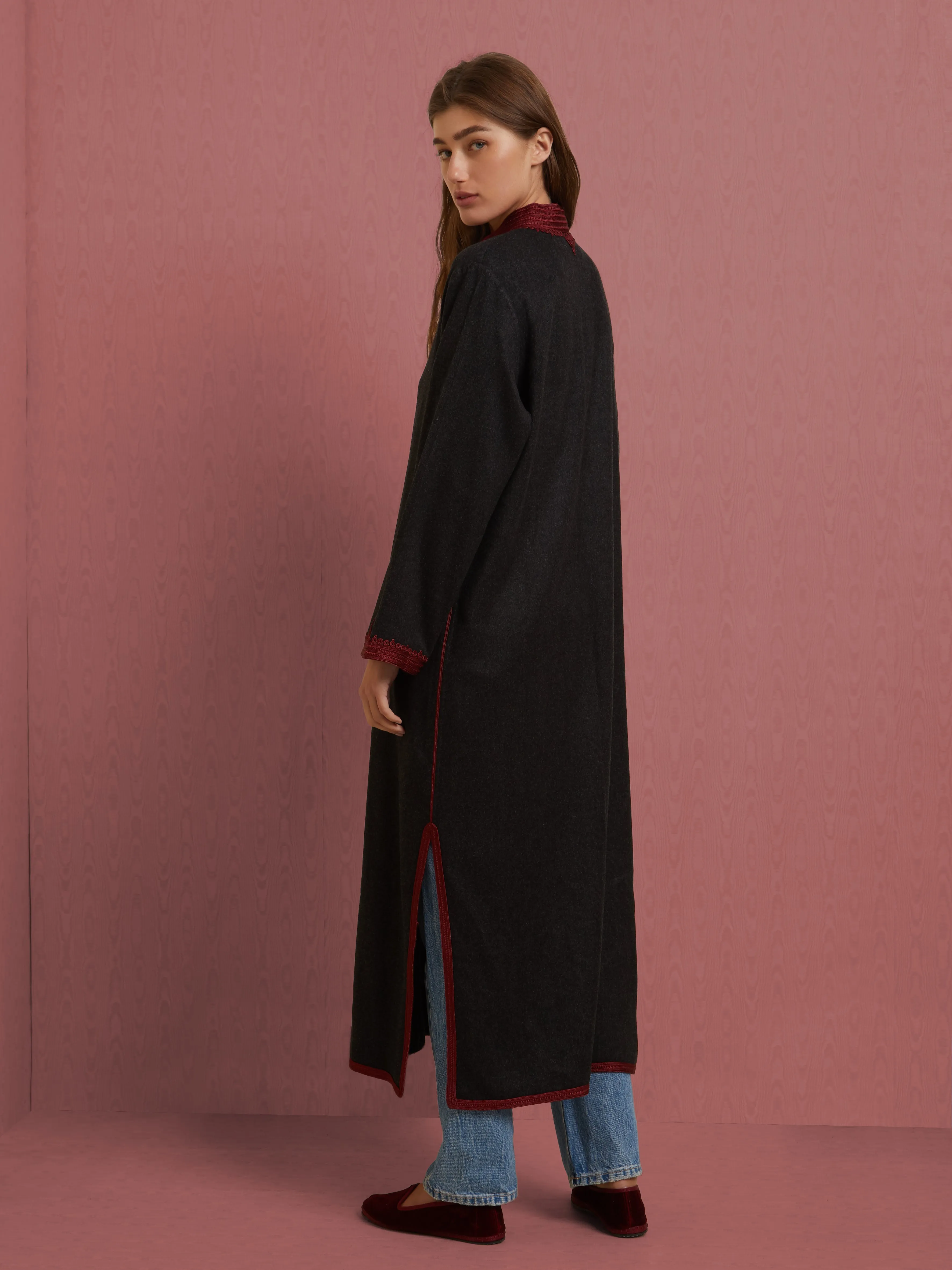 Vegan Fabric 360?? Visibility Moroccan cashmere coat