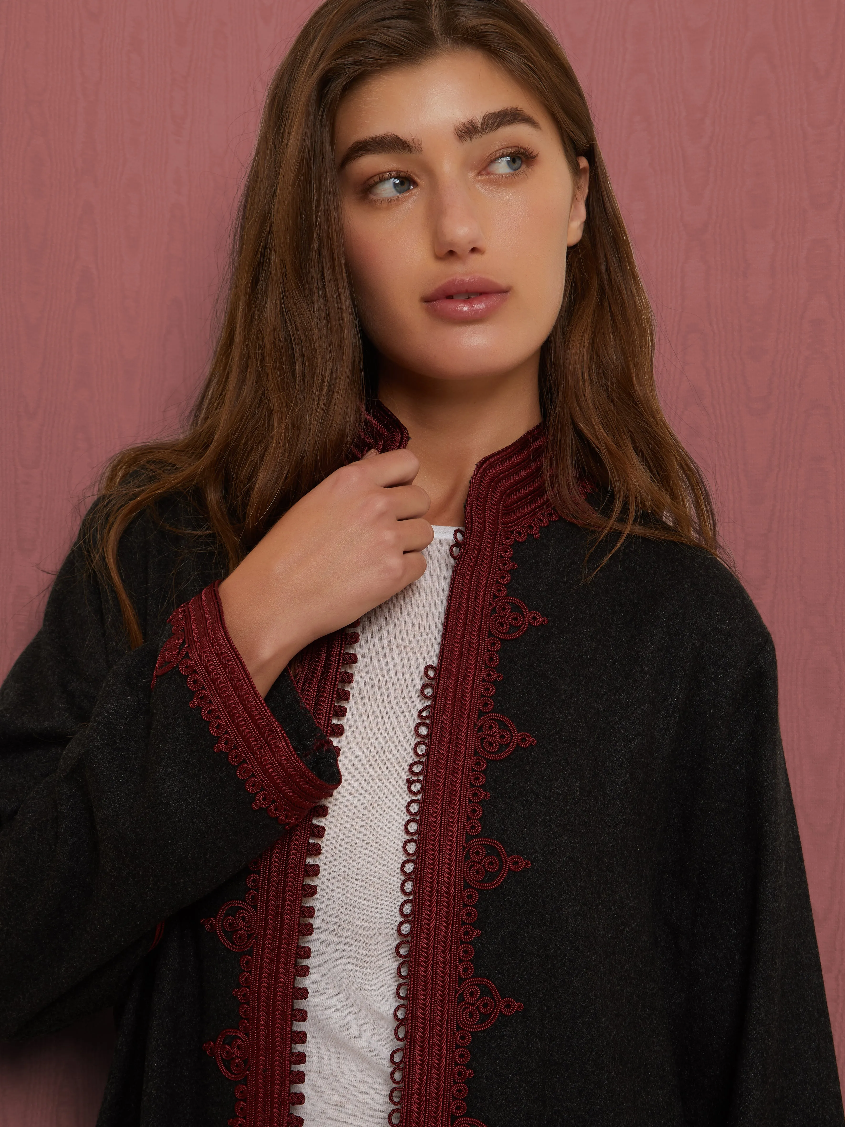 HybridLayerCompatibility Sun Protection Fabric Moroccan cashmere coat