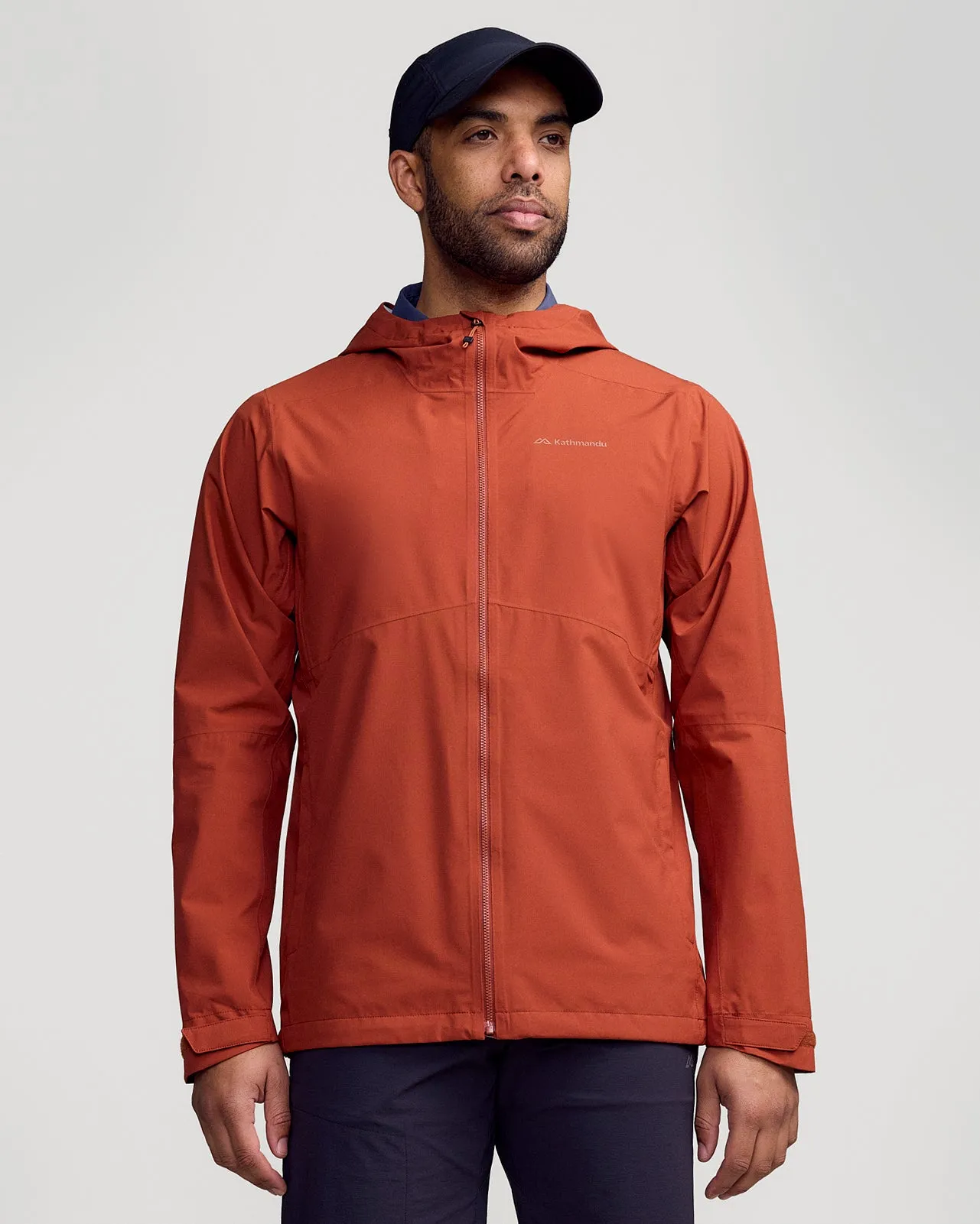 Thermoplastic Elastomer Trim Men's Trailhead Stretch 2.5L Rain Jacket - Redwood
