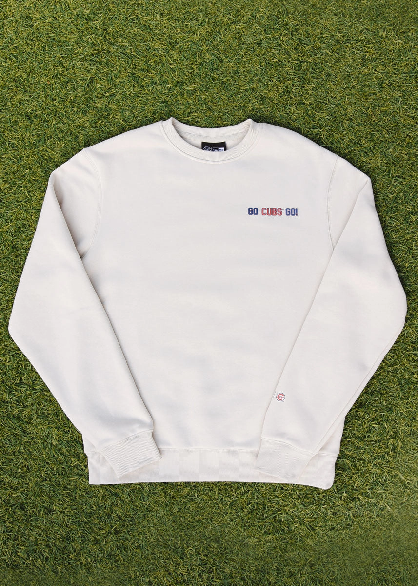 Go Cubs Go Sweatshirt Drop Shoulder Design Simple Fashion
