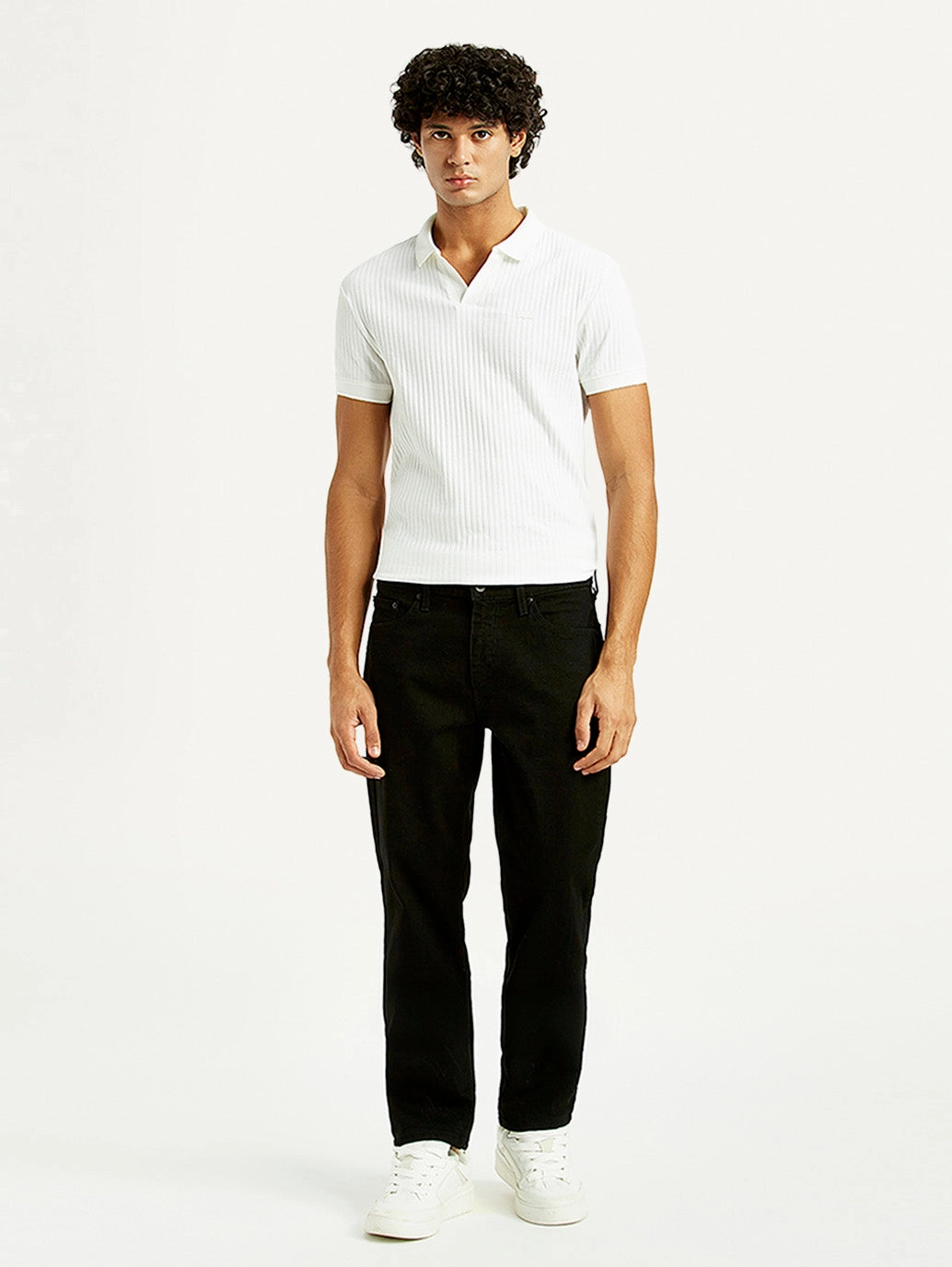 Men's 541 Black Athletic Tapered Fit Mid Rise Jeans Winter Warmth Sustainable