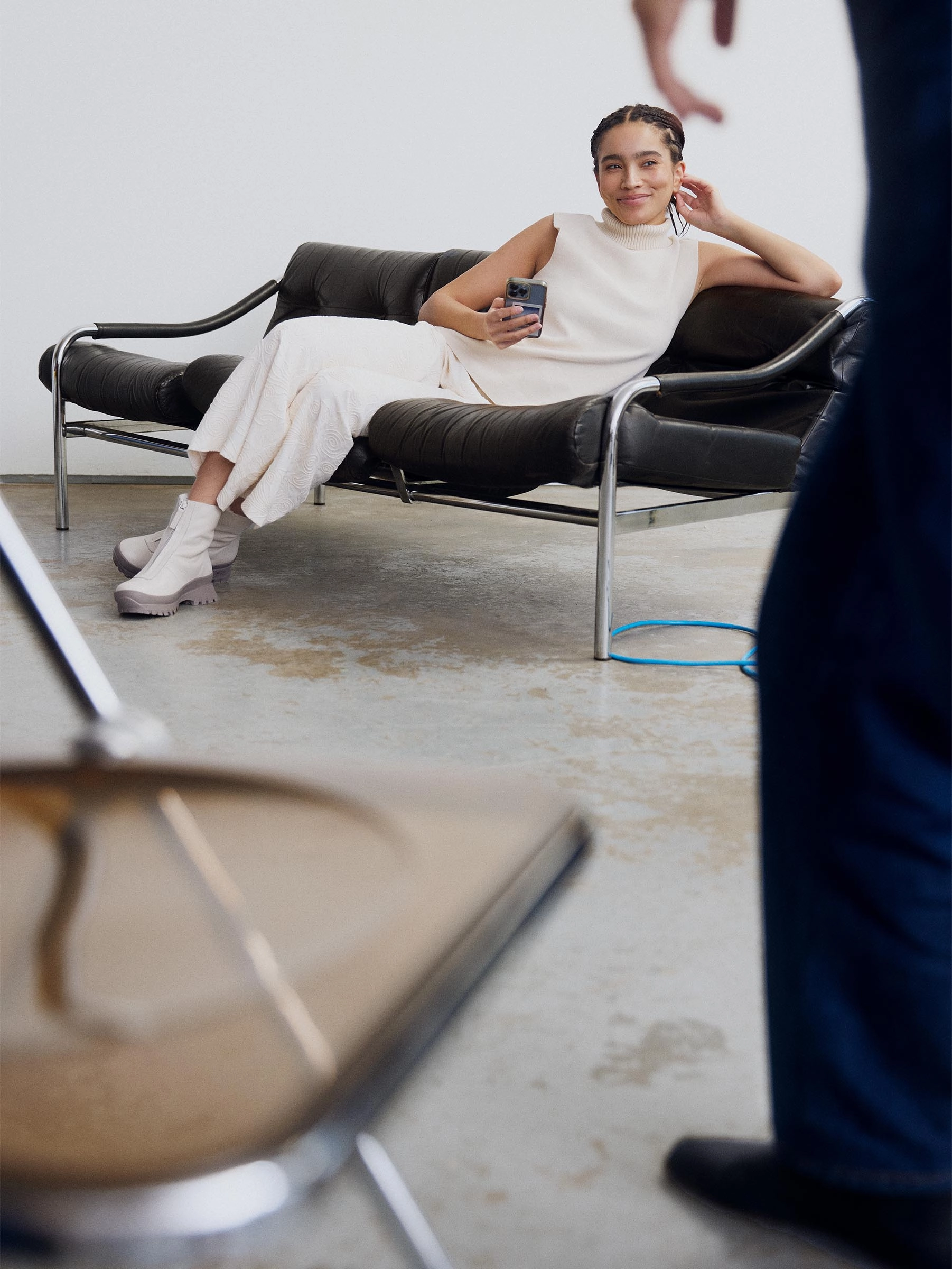 Estrella Combo Taupe Lined Boot Casual Gathering Pure Joy