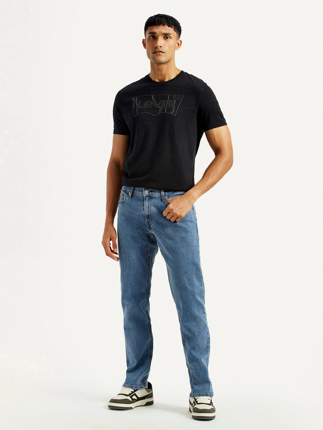 Weekend Style Casual Parent Style Men's 541 Med Indigo Athletic Tapered Fit Mid Rise Jeans