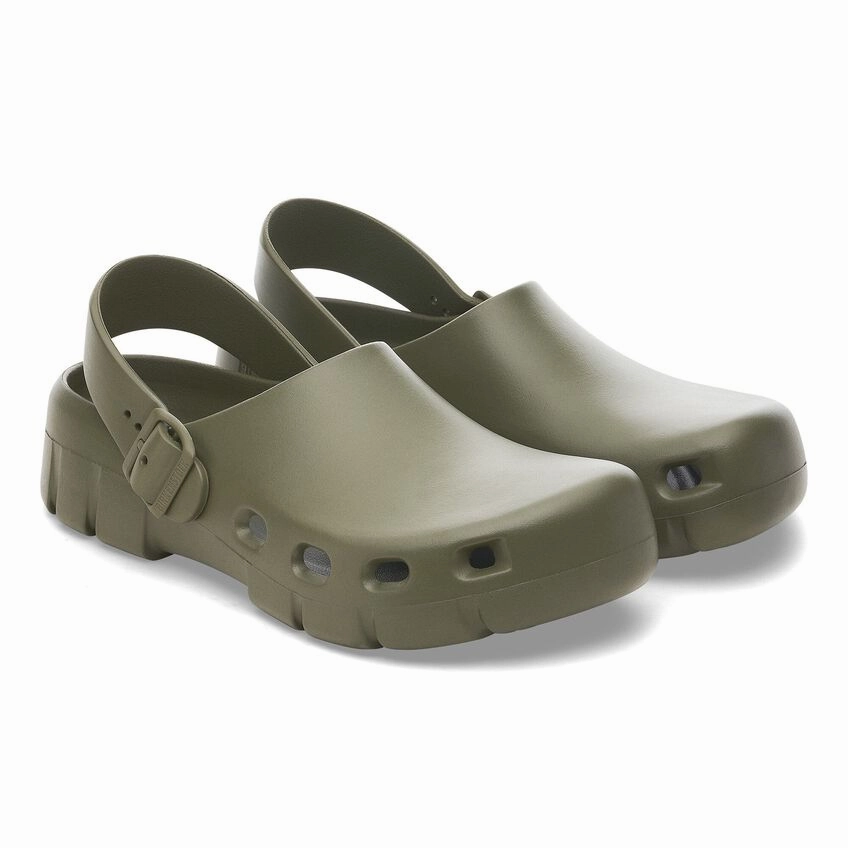 Birki-Flow in Khaki from Birkenstock Functional Fit Street Mood