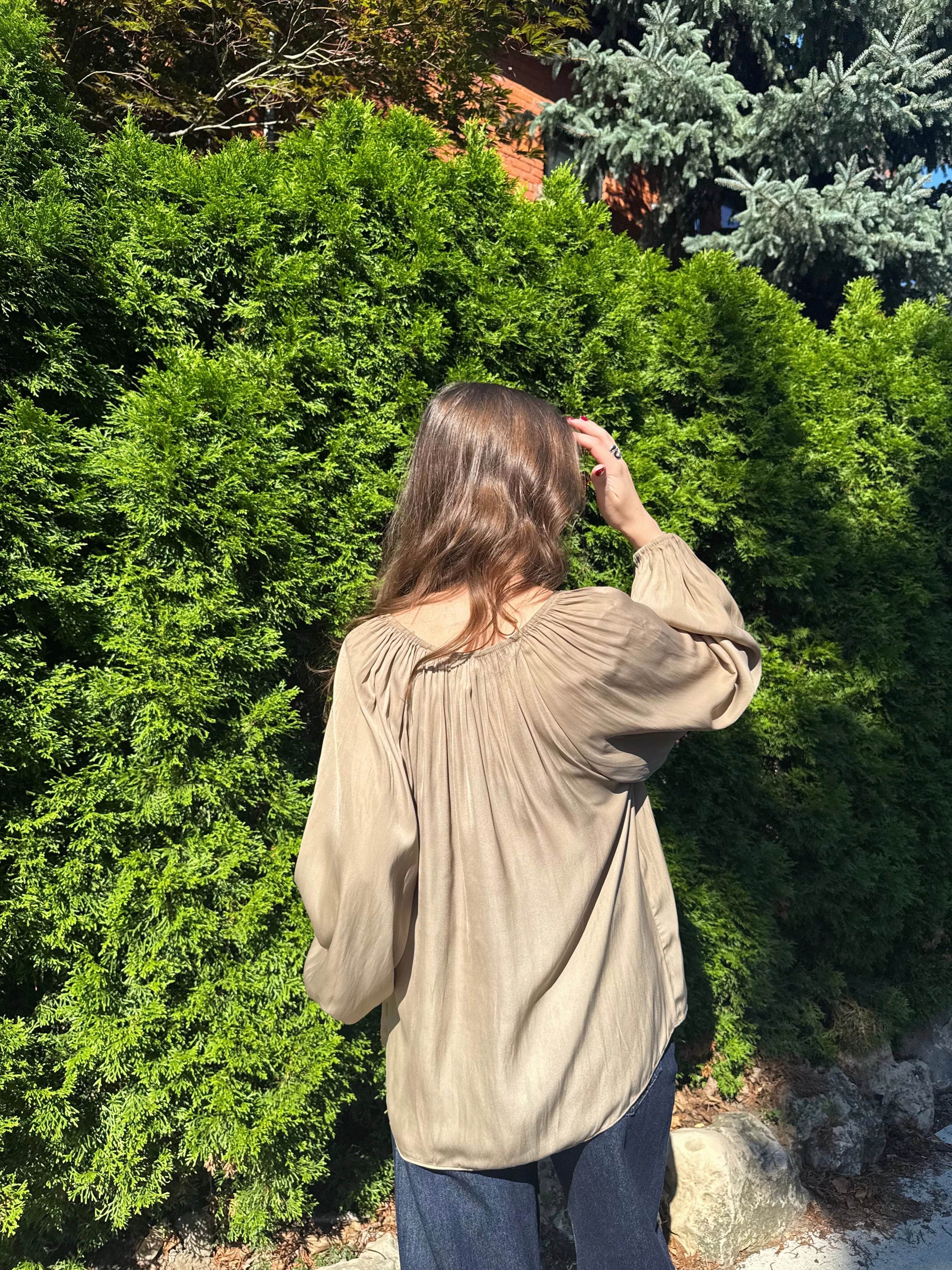 EARL GREY Blouse Faux No name brand