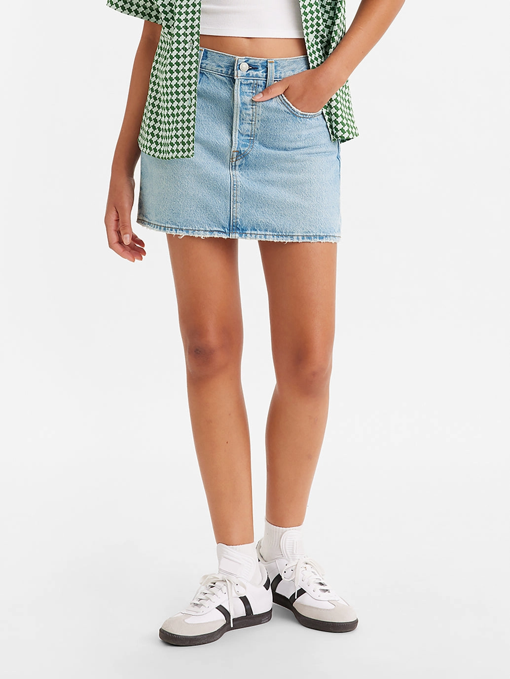 Women's High Rise Blue?Regular Fit Skirt Odor control Comfy Fit