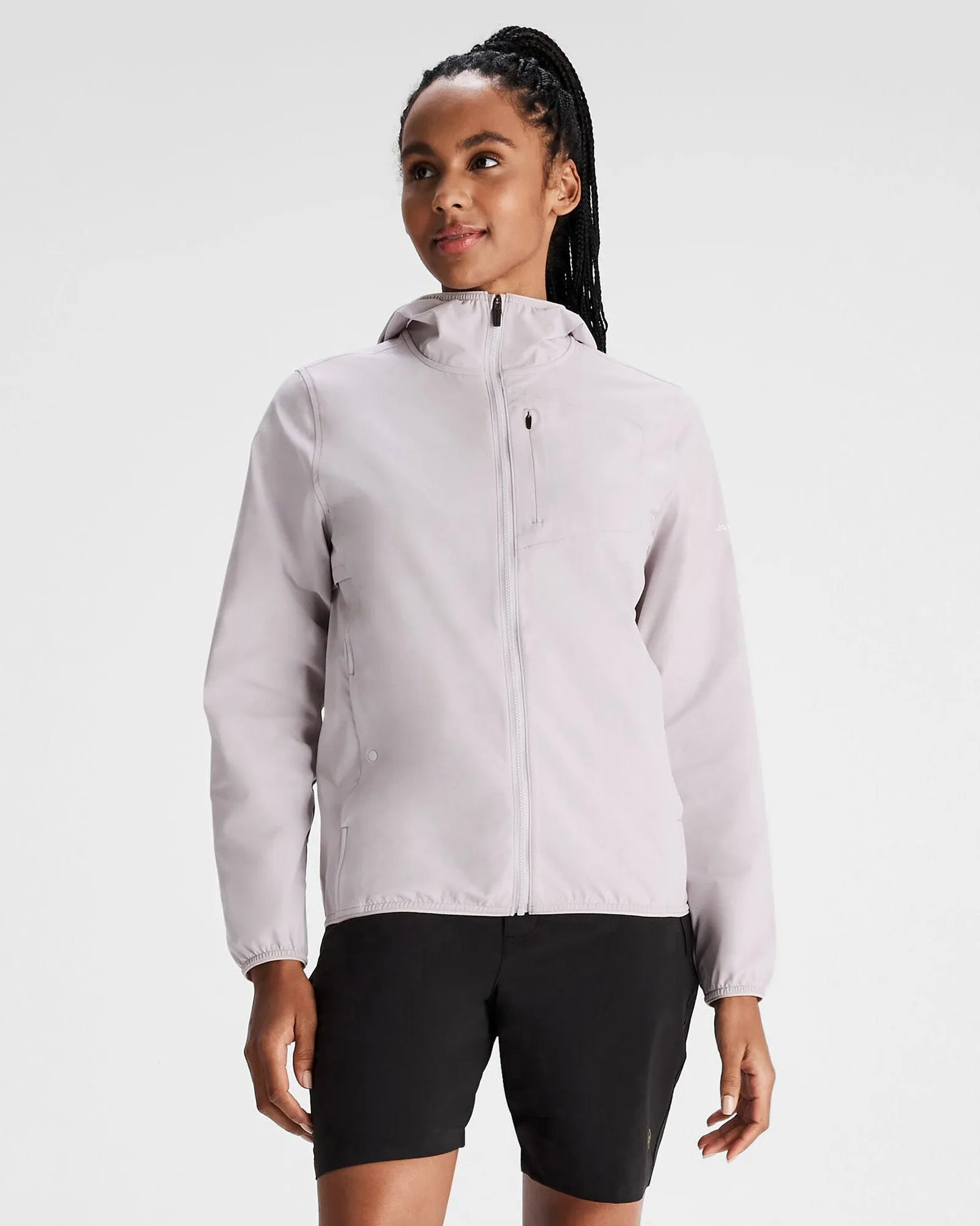 High Collar Style Versatile Layering Options Women's Sun Breaker Jacket - Dove