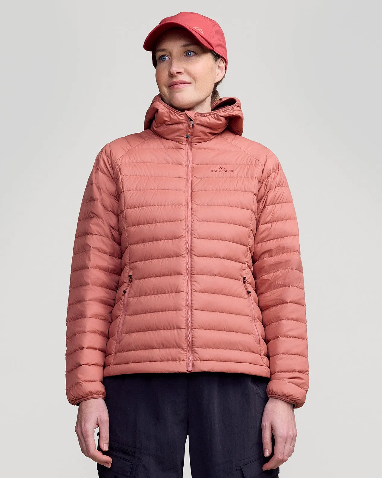 Women's Heli Down Hooded Jacket v3 - Clay Airflow Ventilation AntiStaticLayer