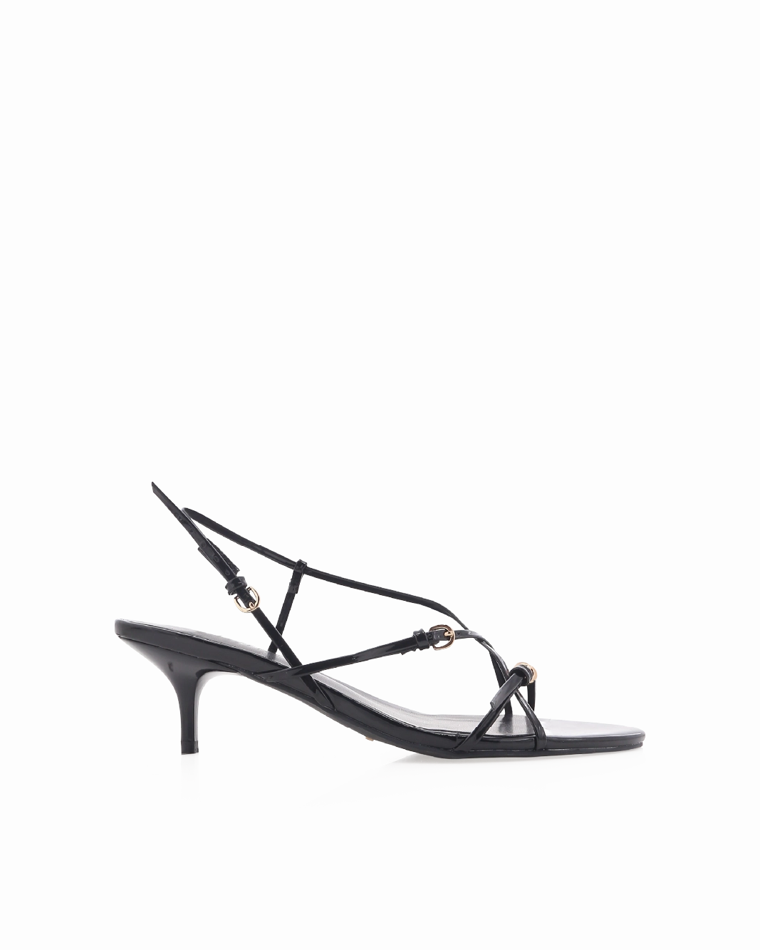 FLOSSIE - BLACK PATENT Minimalist Design
