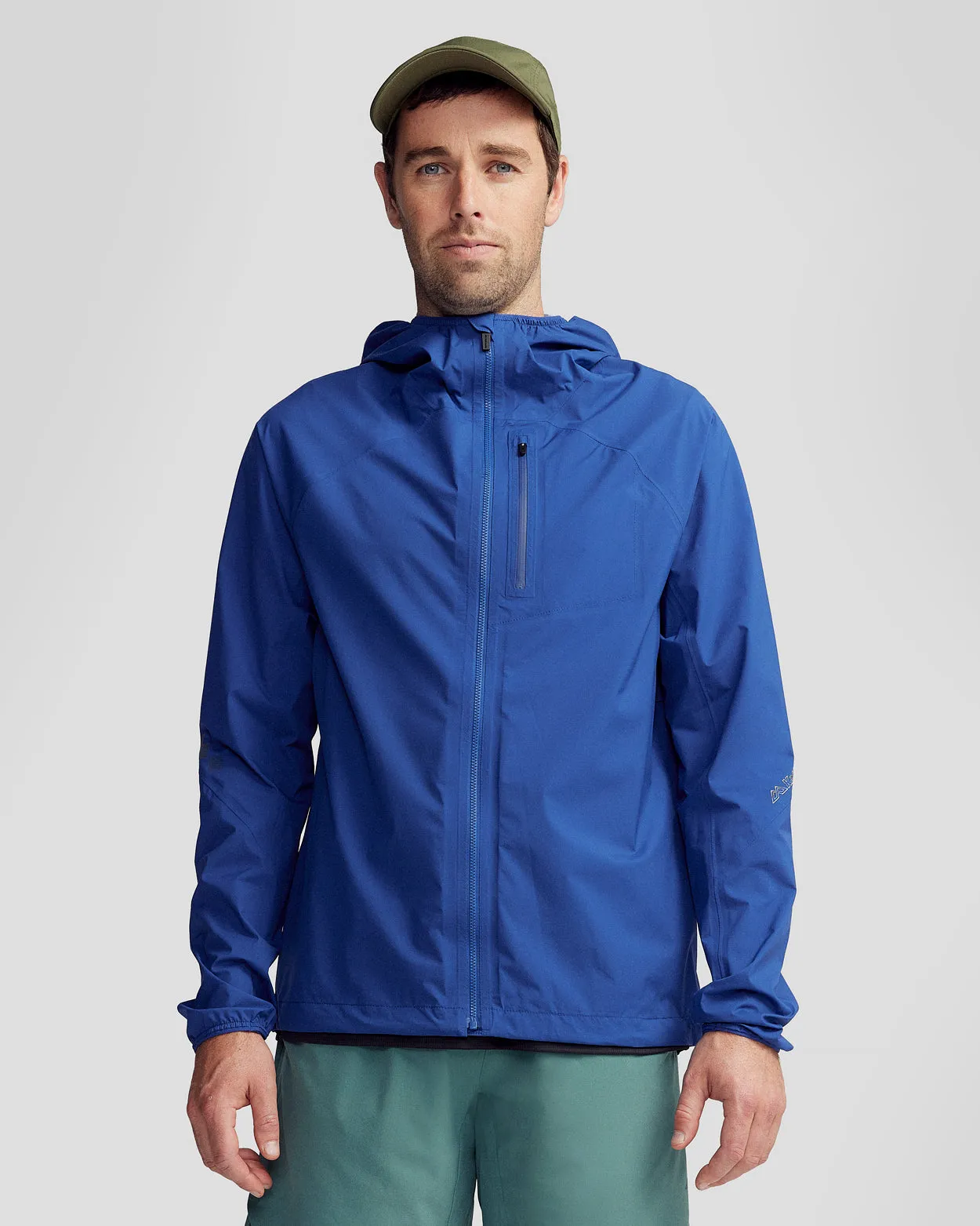Soft touch finish Multi Layer Construction Men's Seeker 2.5L Rain Jacket - Bright Navy