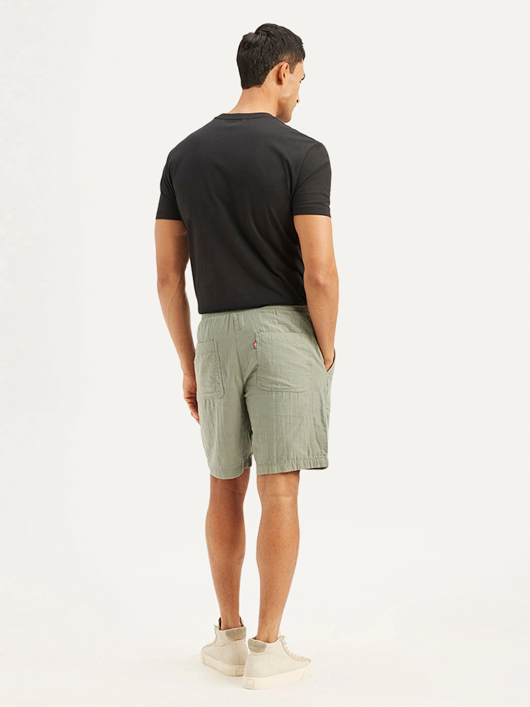 Pajamas Punk style Men's Olive Relaxed Fit Shorts