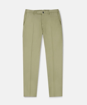 Stretchable Tailored Fit Slim-fit certified Royal Batavia cotton trousers